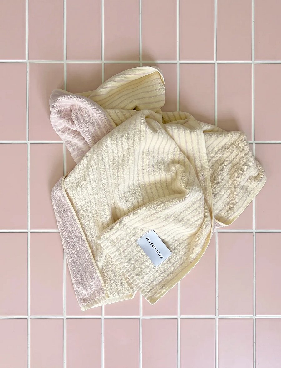 Maison Deux - Stripes Color Butter Yellow Pink - butter yellow/pink - 5