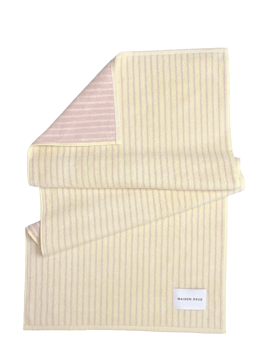 Maison Deux - Stripes Color Butter Yellow Pink - käterätikud - butter yellow/pink - 0