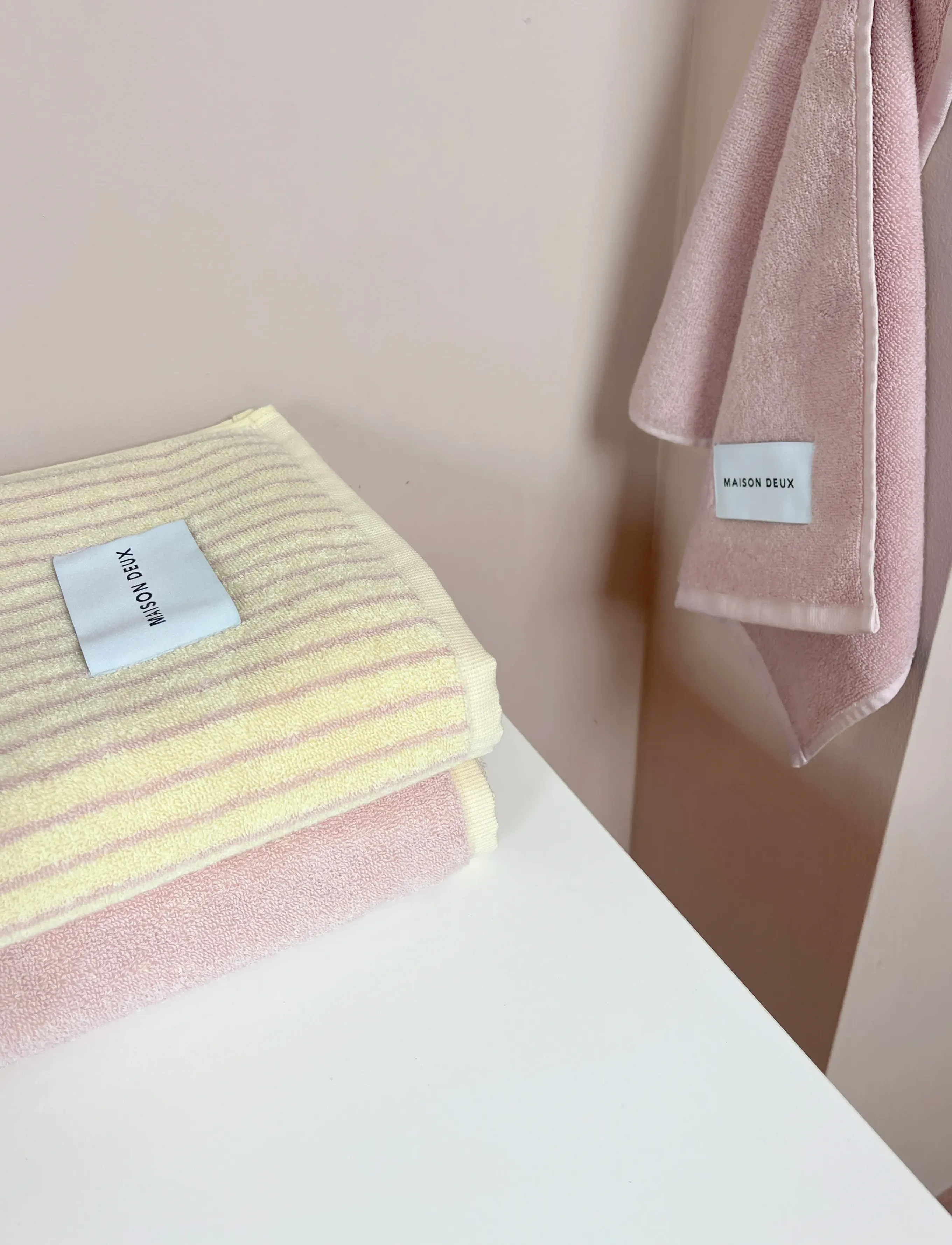 Maison Deux - Stripes Color Butter Yellow Pink - butter yellow/pink - 3