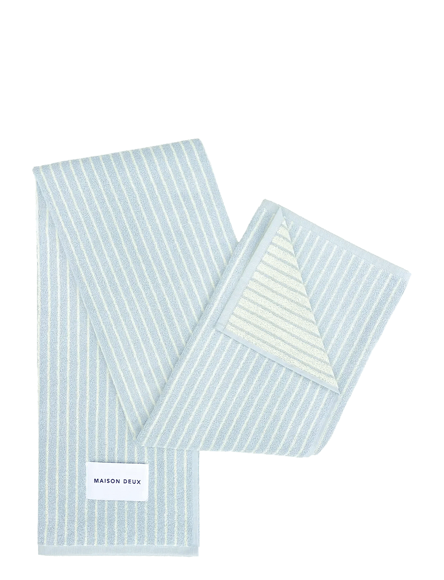 Maison Deux - Stripes Color Blue Butter Yellow - badetücher - blue/butter yellow - 1