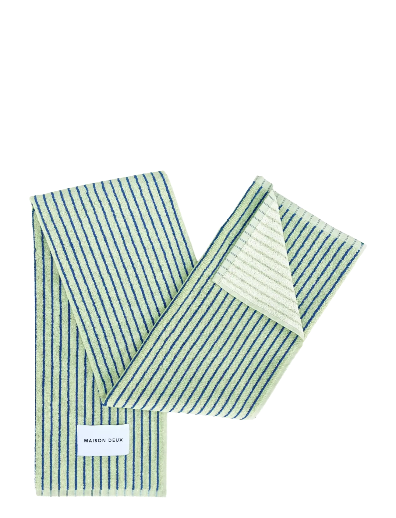 Maison Deux - Stripes Color Sage Cobalt Blue - sage/cobalt blue - 1