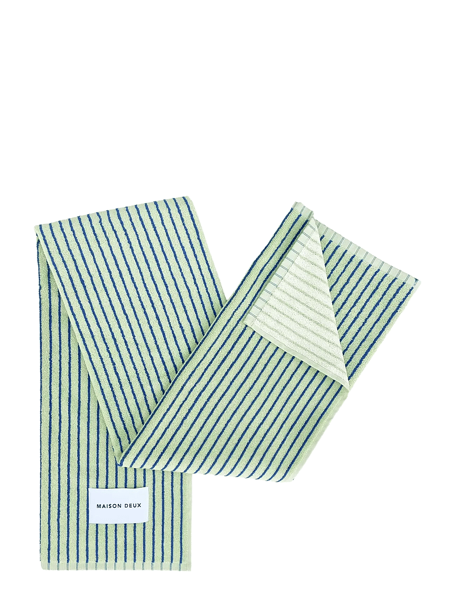 Maison Deux - Stripes Color Sage Cobalt Blue - sage/cobalt blue - 1