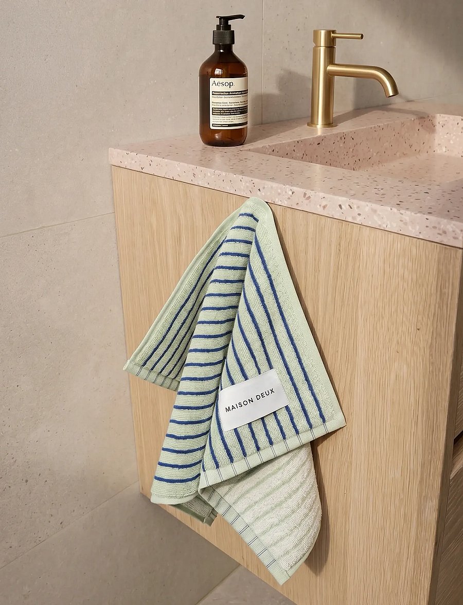 Maison Deux - Stripes Color Sage Cobalt Blue - sage/cobalt blue - 4