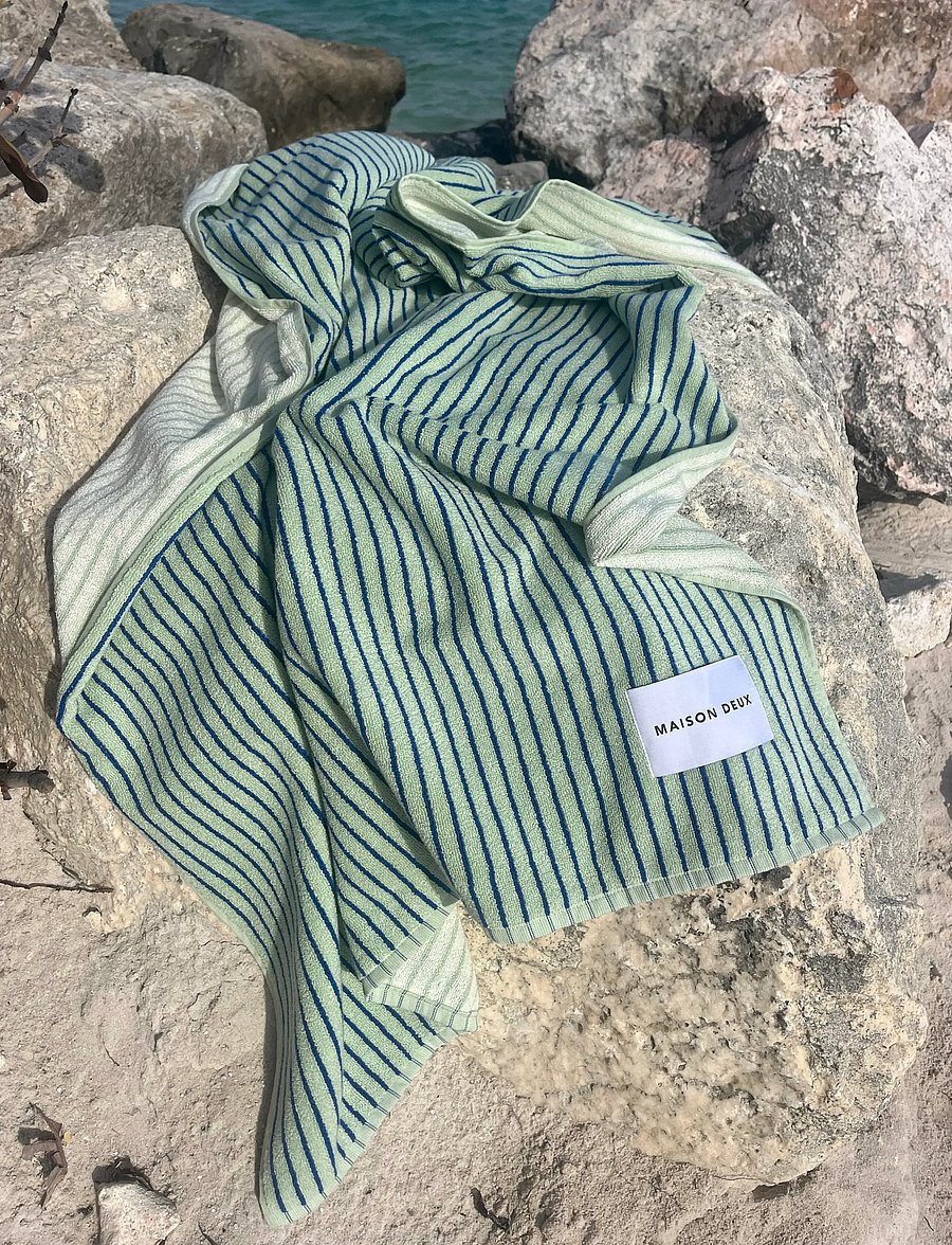 Maison Deux - Stripes Color Sage Cobalt Blue - sage/cobalt blue - 4