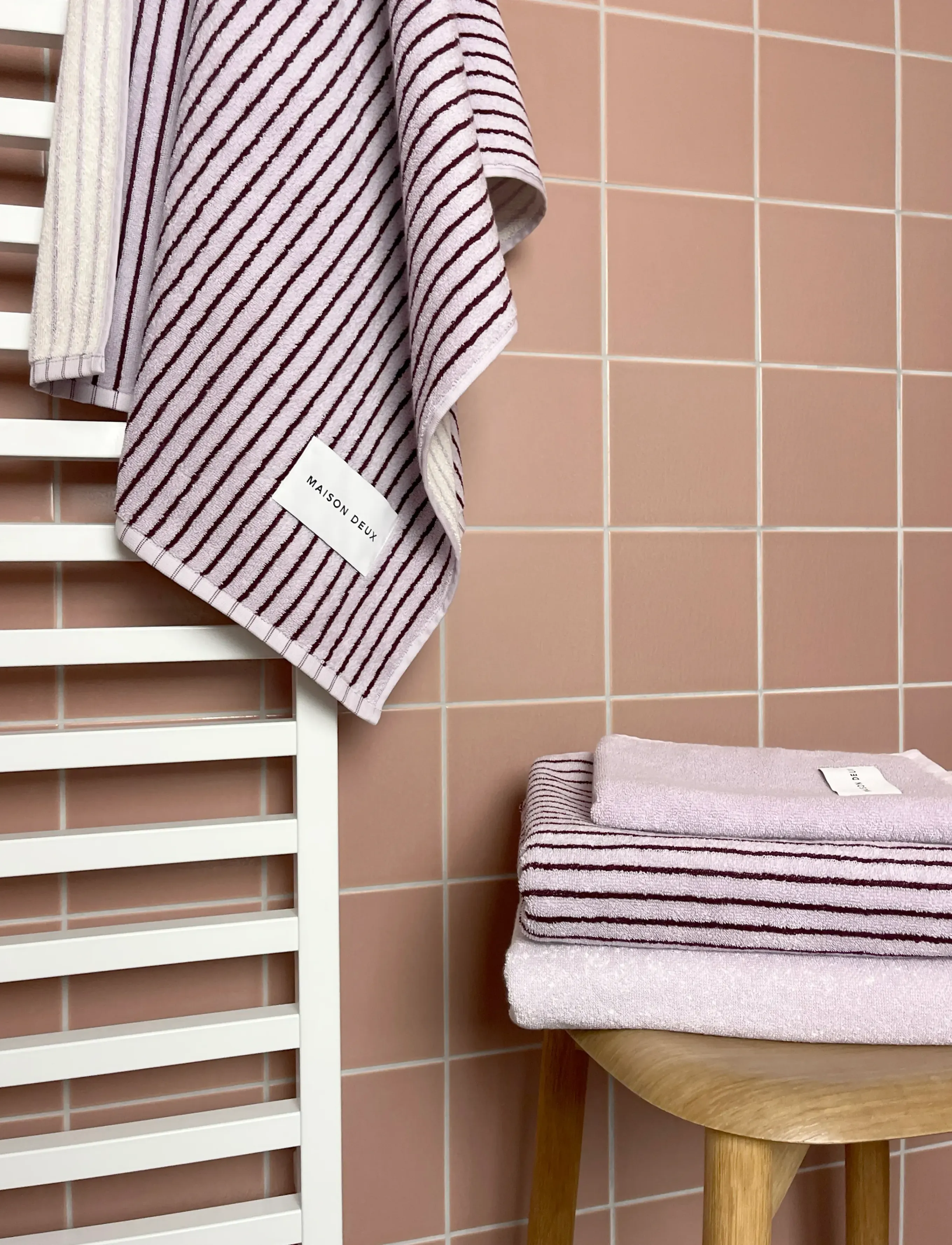 Maison Deux - Stripes Color Lilac Bordo - lilac bordo - 3