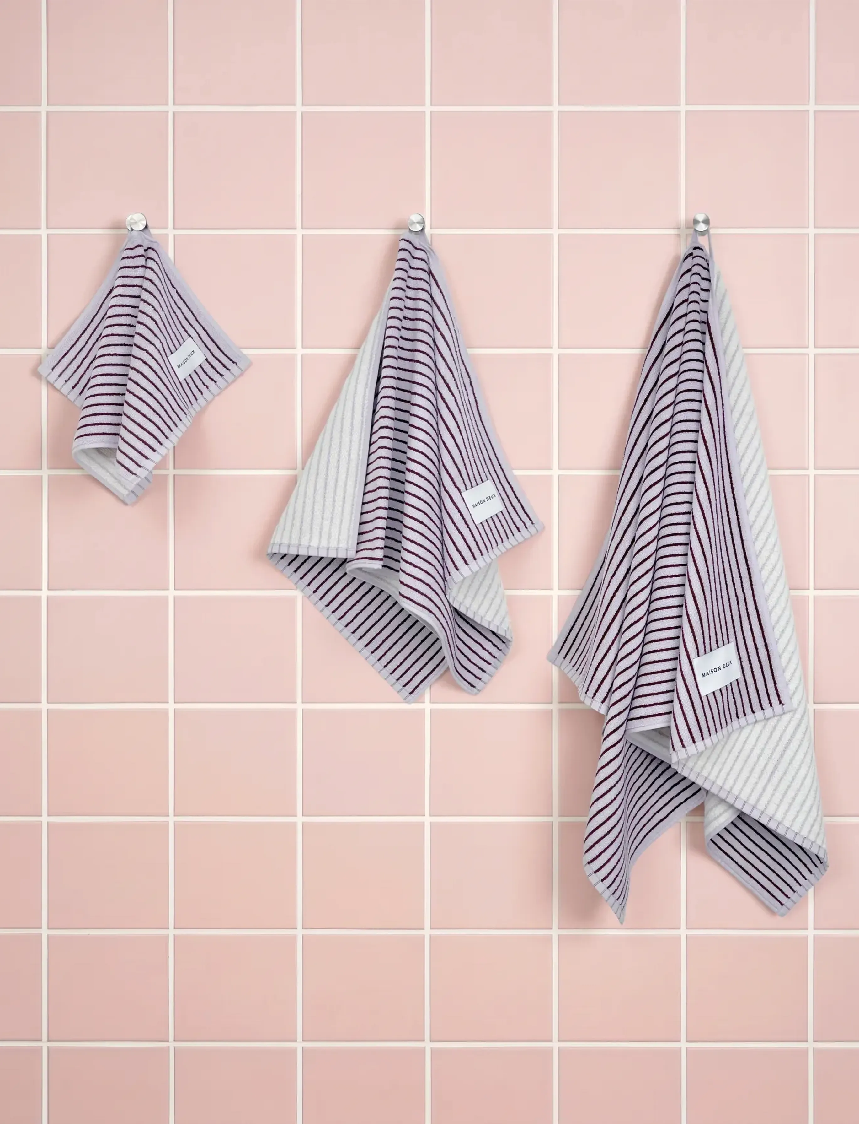Maison Deux - Stripes Color Lilac Bordo - lilac bordo - 5