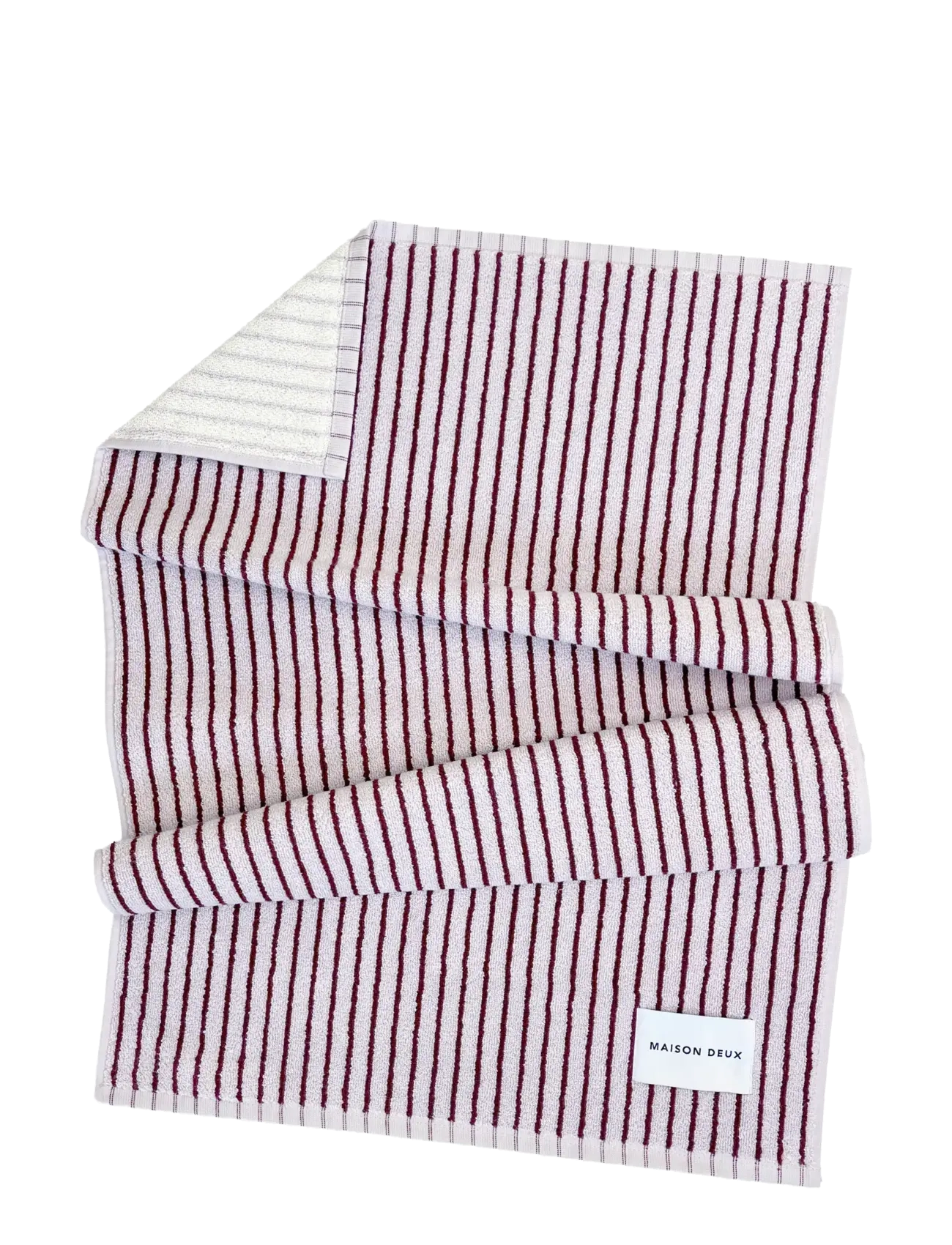 Maison Deux Stripes Color Lilac Bordo, Hand Håndklæde, Lila, Str: 50X 100CM