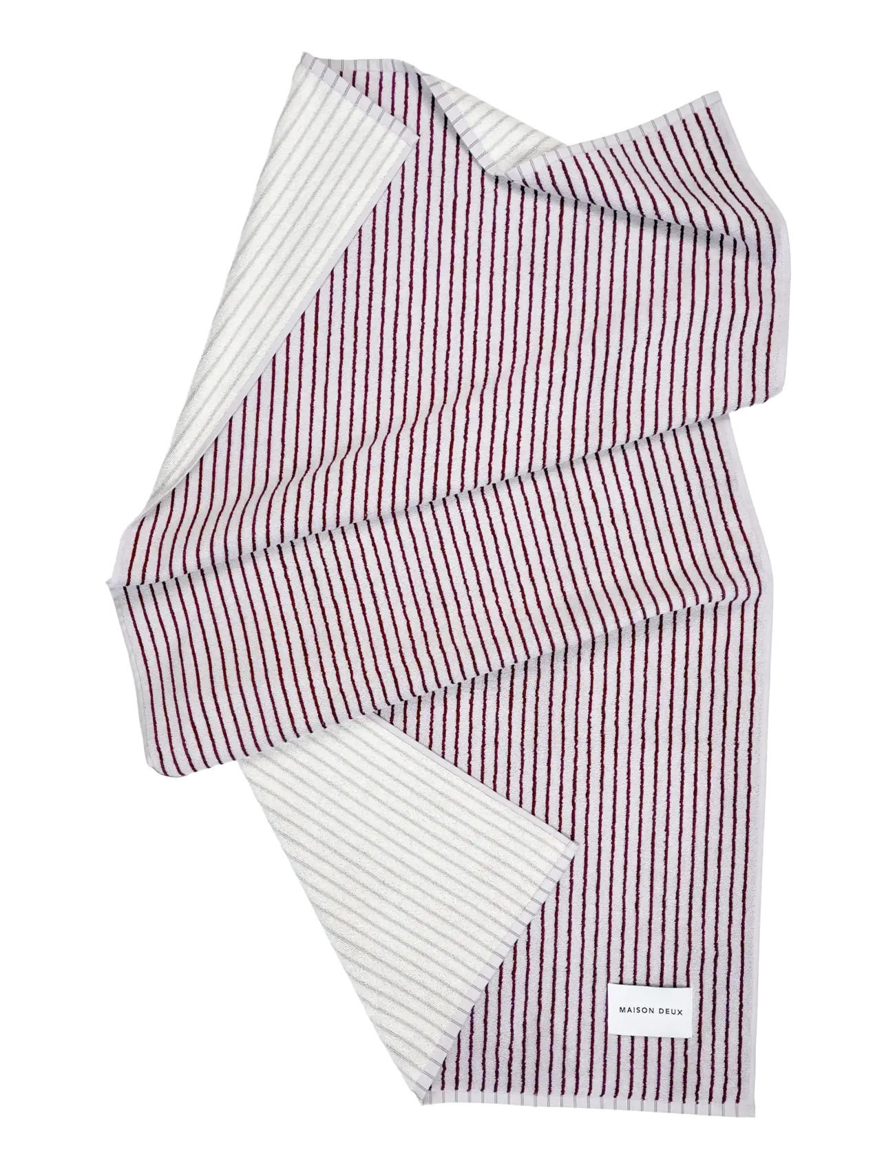 Maison Deux Stripes Color Lilac Bordo, Hand Håndklæde, Lila, Str: 70X 140CM