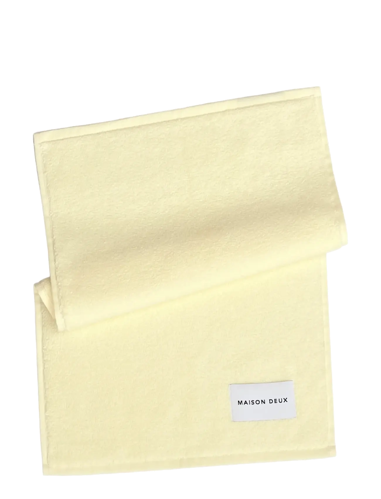 Maison Deux Solid Color Butter Yellow, 30X 50 cm, Towels & Bath Towels, Gelb - Guest Homeware