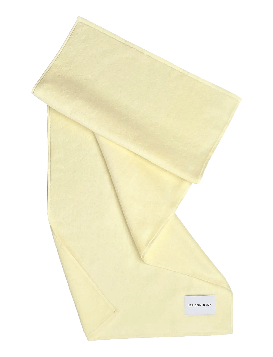Maison Deux - Solid Color Butter Yellow - saunalinad - butter yellow - 0