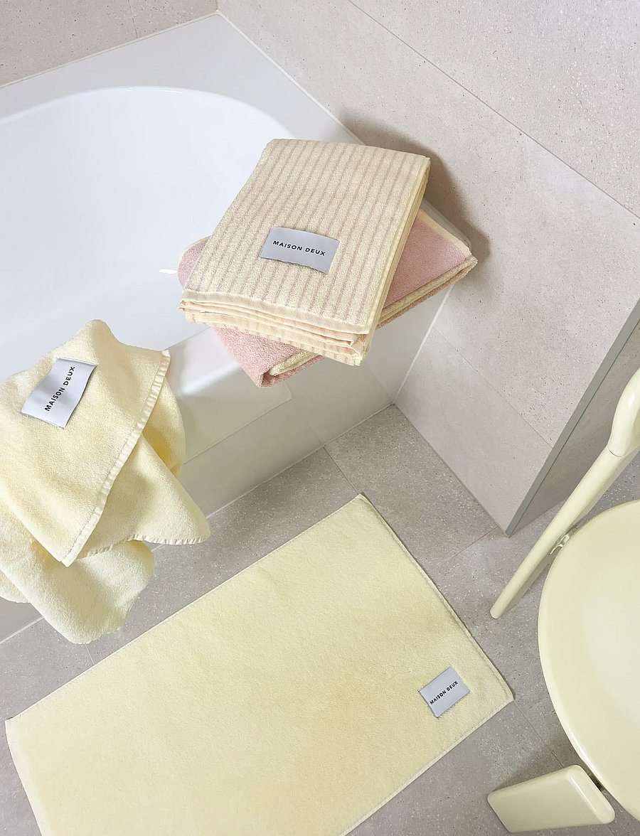 Maison Deux - Solid Color Butter Yellow - saunalinad - butter yellow - 3