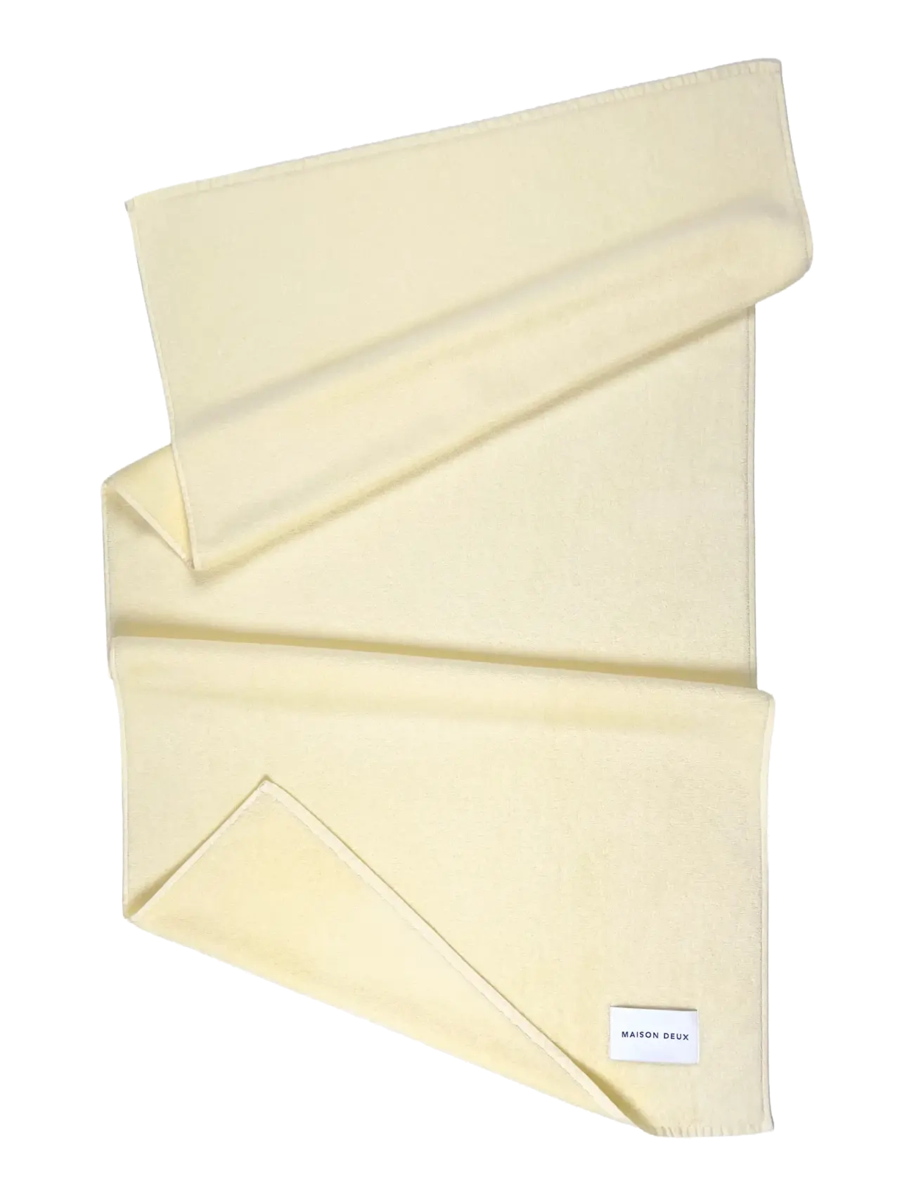 Maison Deux Solid Color Butter Yellow, 70X 140 cm, Towels & Bath Towels, Gelb - Guest Homeware