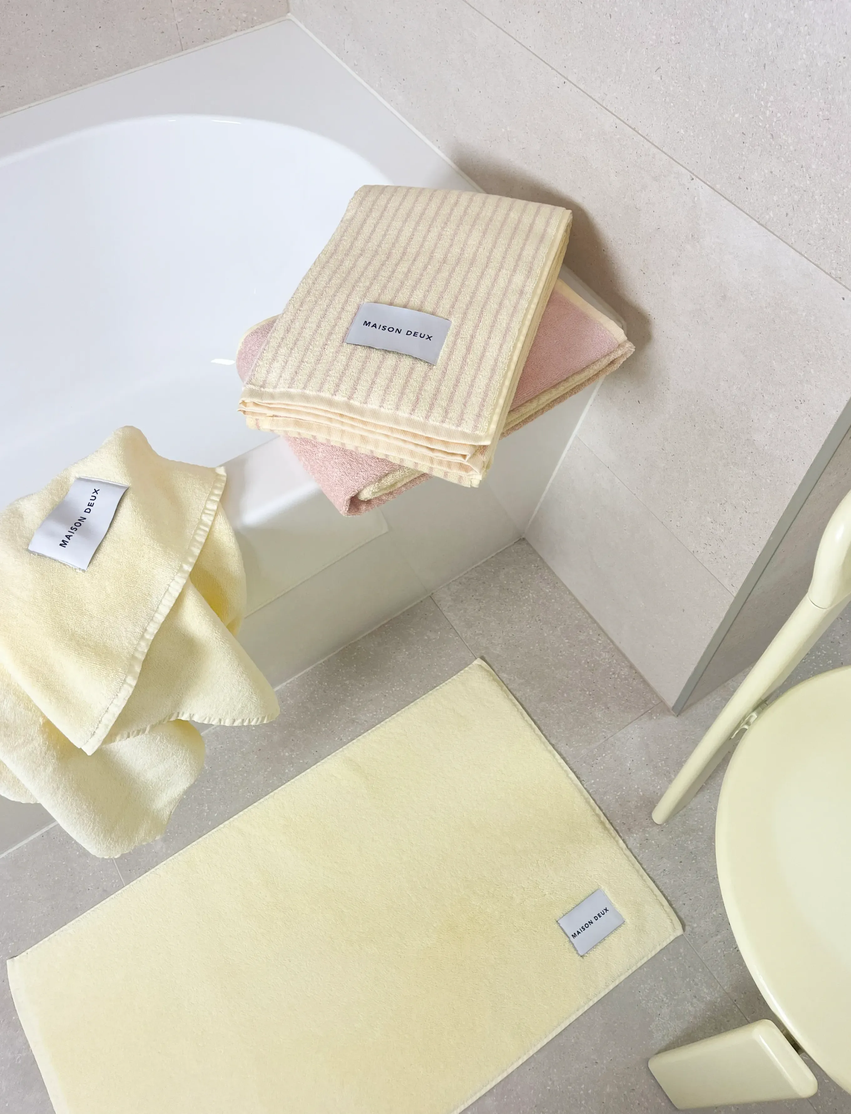 Maison Deux - Solid Color Butter Yellow - badlakan - butter yellow - 3