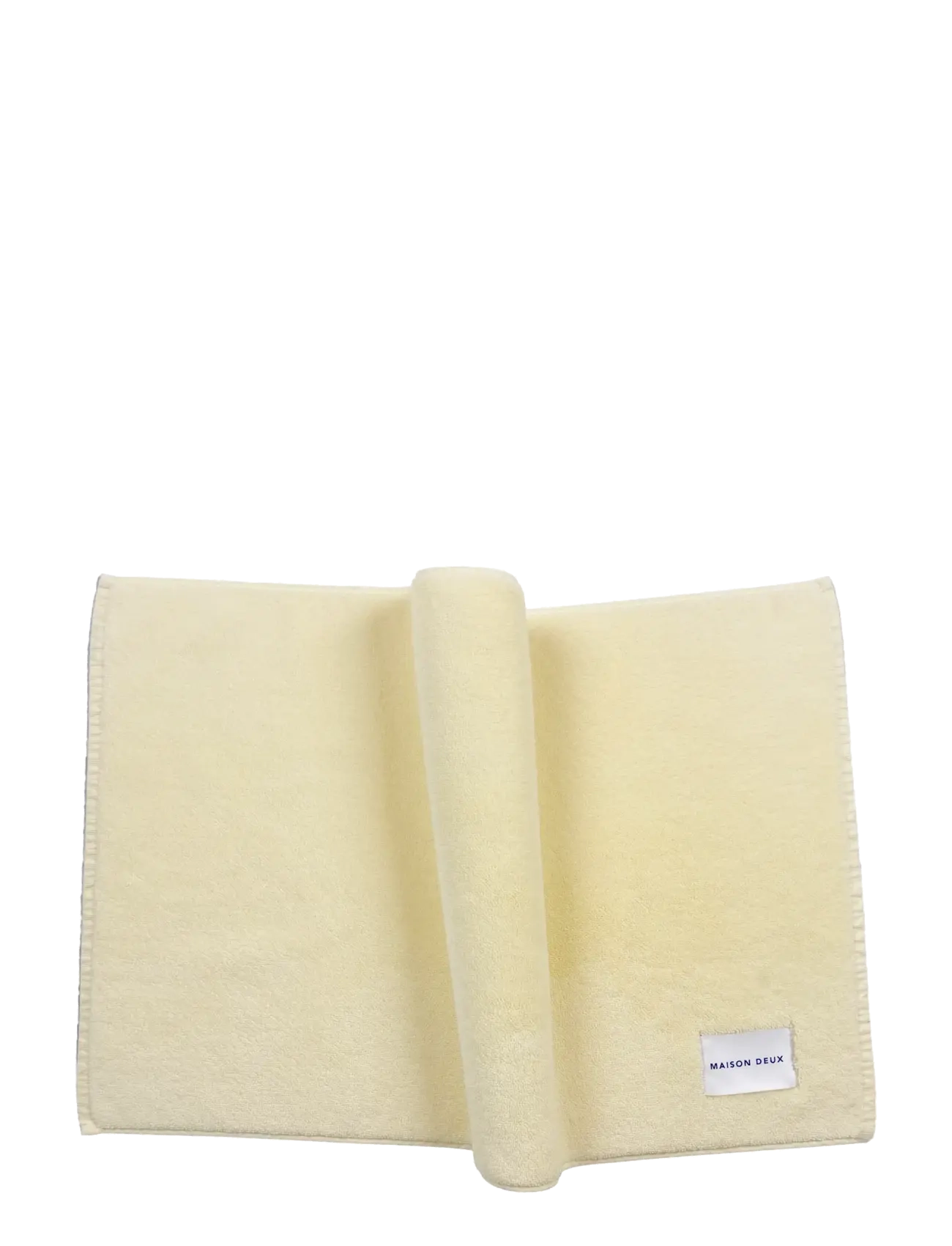 Maison Deux Solid Color Butter Yellow, 50X 80 cm, Towels & Bath Towels, Gelb - Guest Homeware