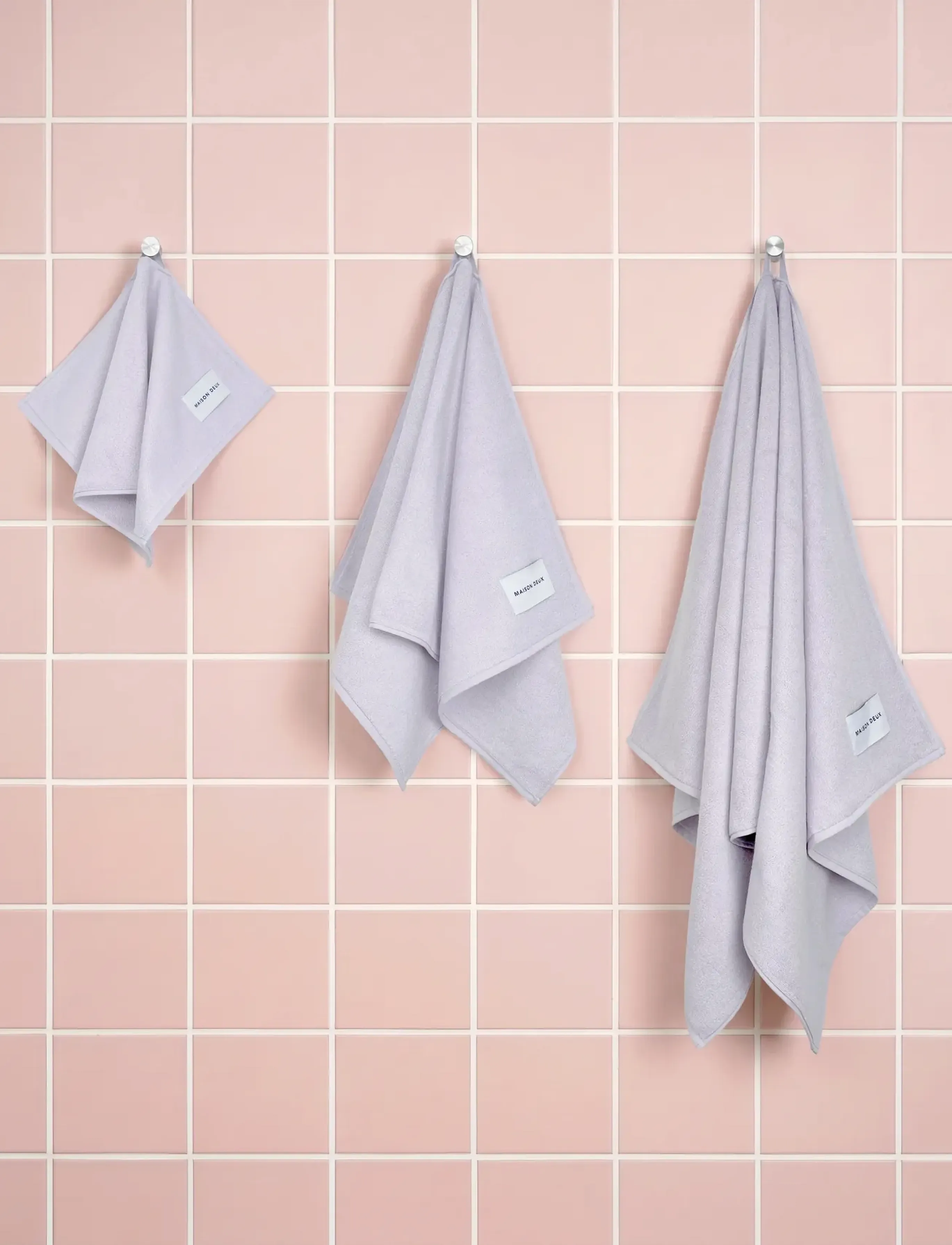 Maison Deux - Solid Color Lilac - handdukar & badlakan - lilac - 3
