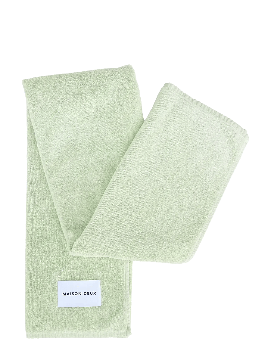 Maison Deux - Solid Color Sage - badetücher - sage - 1