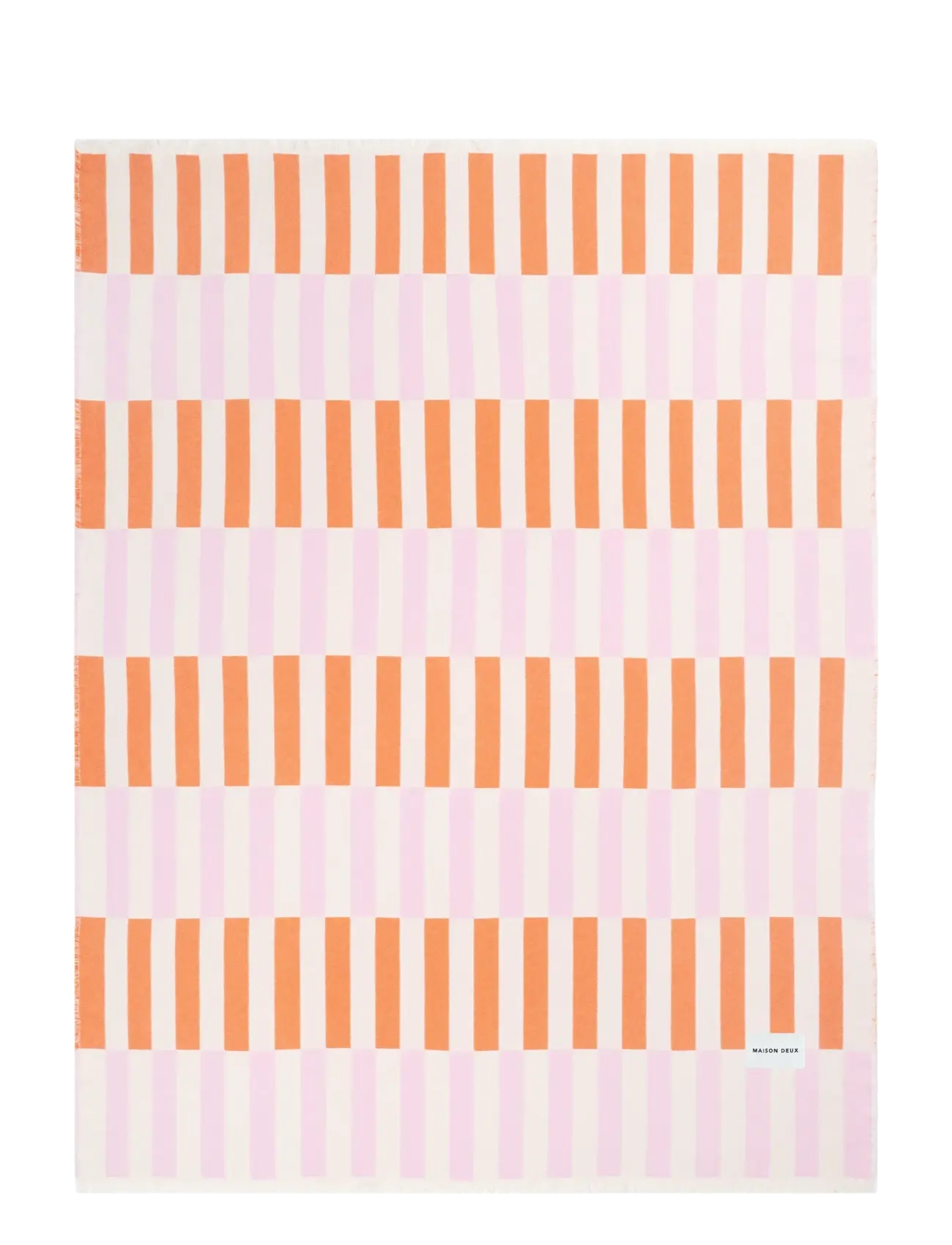 Maison Deux - Tiles Blanket Pink Carrot - pink carrot - 1