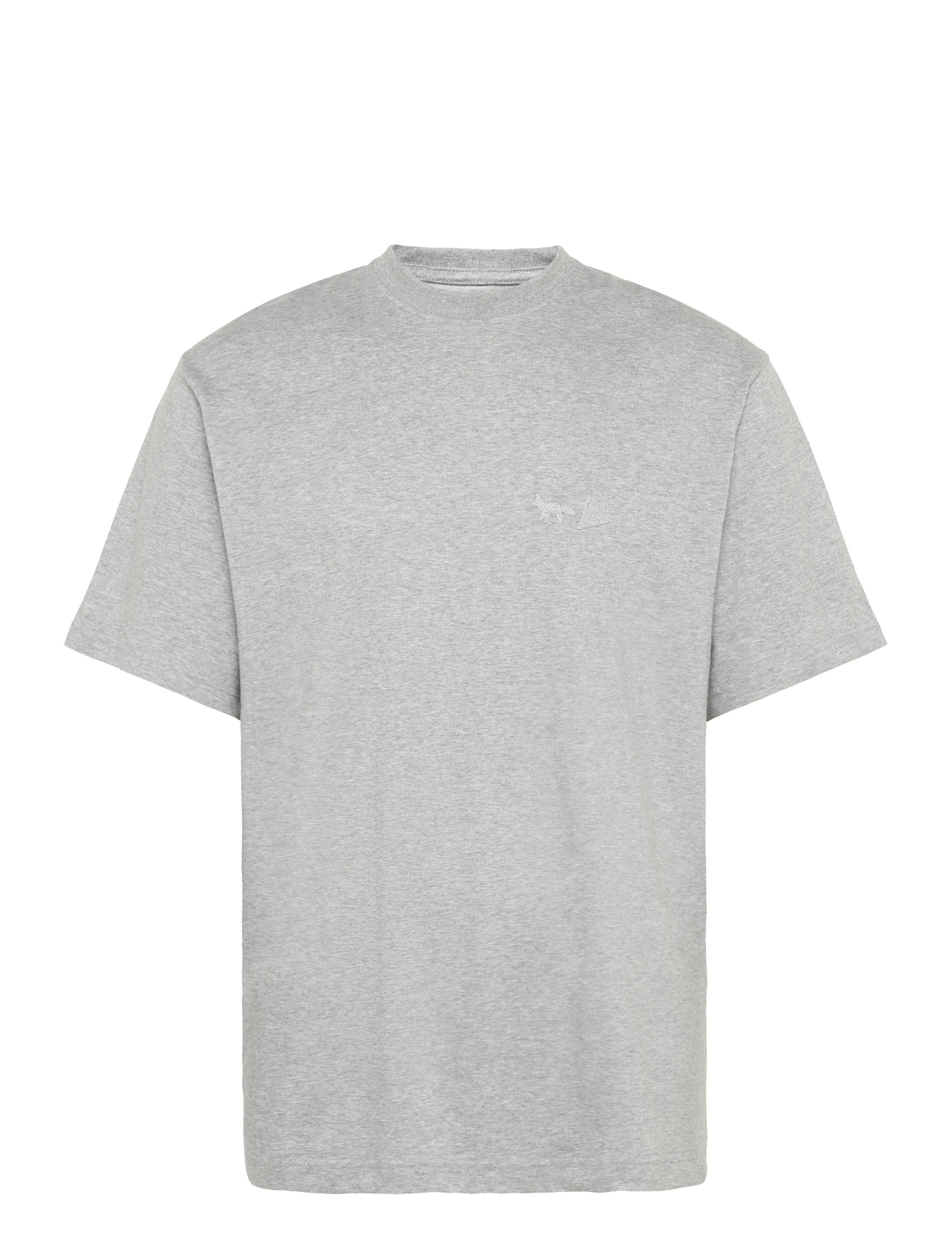 Maison Kitsune MK x AND WANDER DRY COTTON TSHIRT 1 - Lühikeste varrukatega T-särgid - ASH GREY / grey