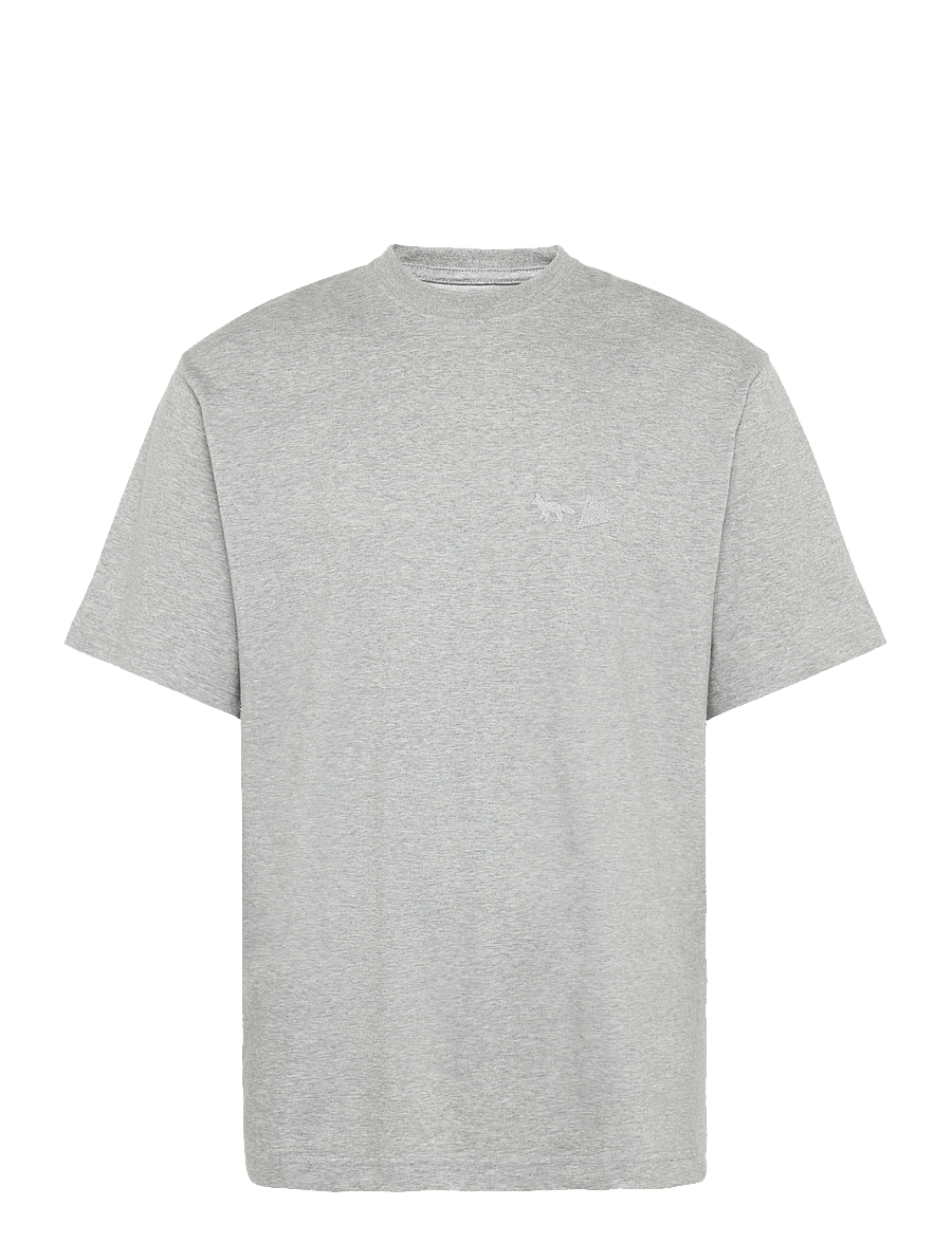 Maison Kitsune - MK x AND WANDER DRY COTTON TSHIRT 1 - kurzärmelige t-shirts - ash grey - 1