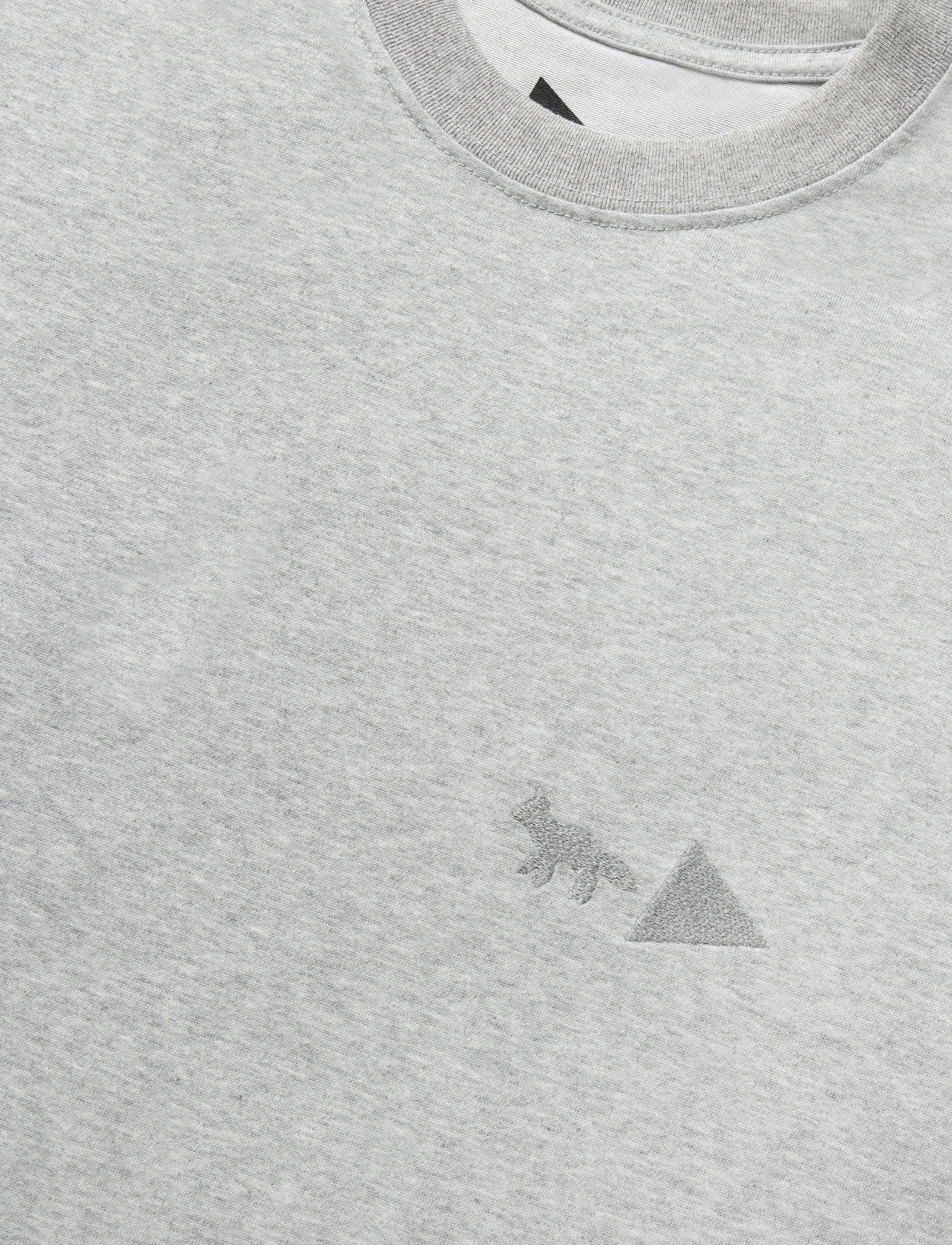 Maison Kitsune - MK x AND WANDER DRY COTTON TSHIRT 1 - ash grey - 2