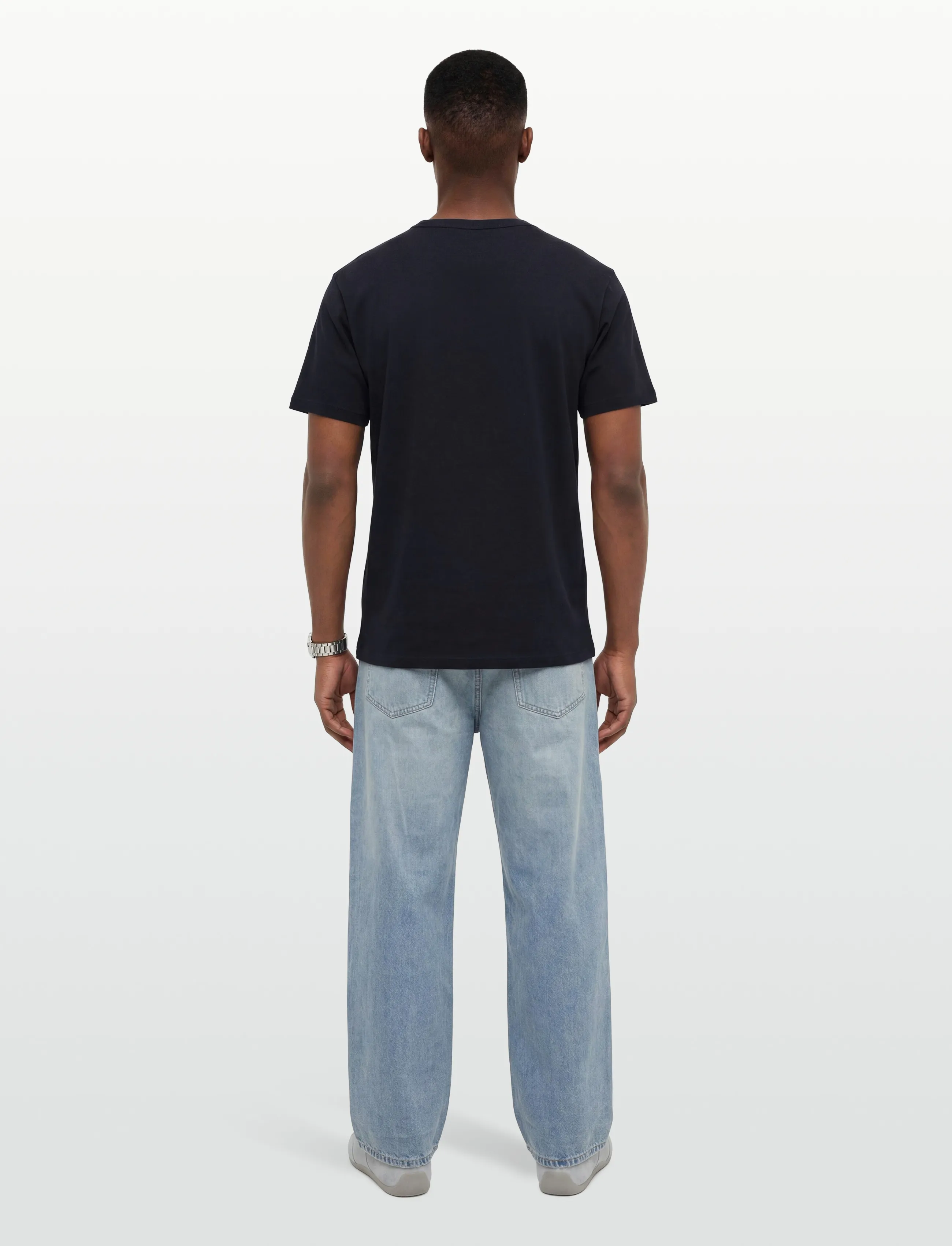 Maison Kitsune - FOX HEAD PATCH CLASSIC TEE-SHIRT - kortærmede t-shirts - navy - 4