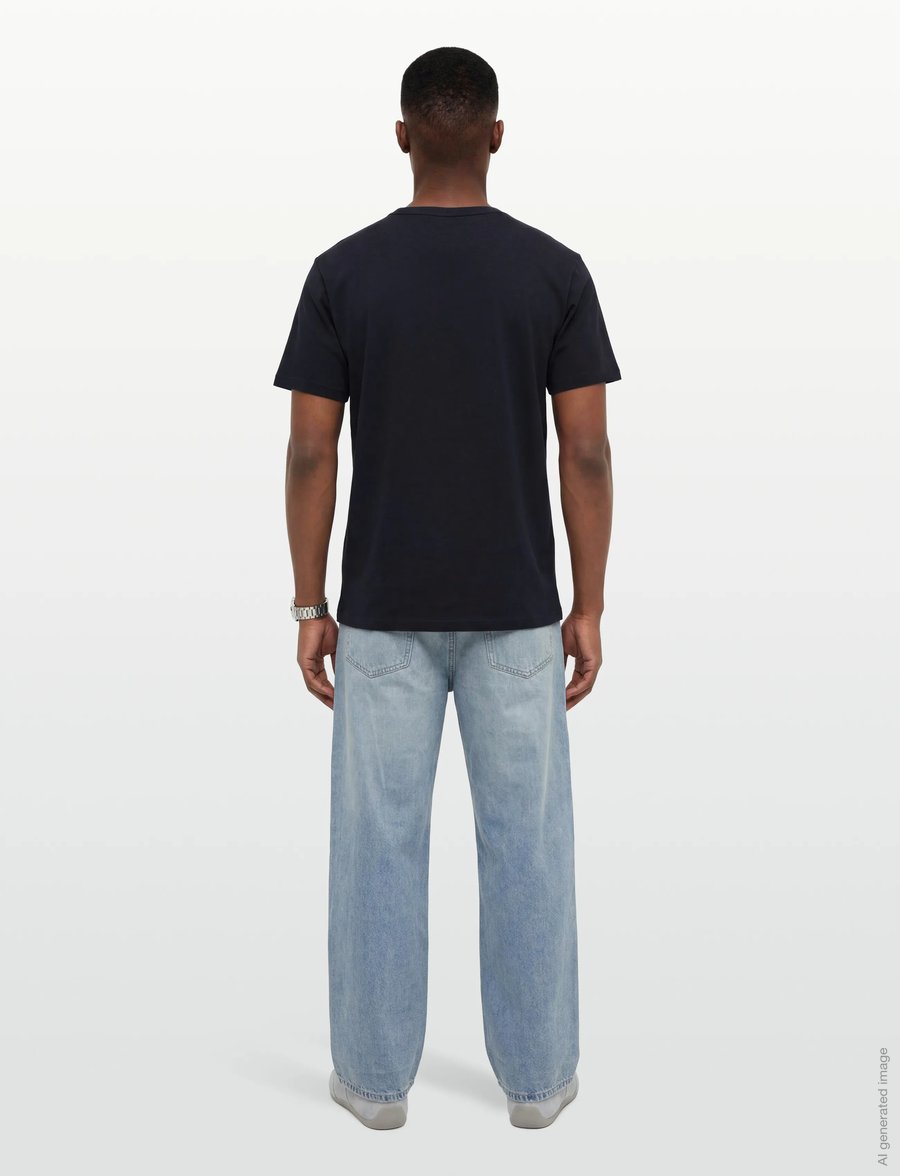 Maison Kitsune - FOX HEAD PATCH CLASSIC TEE-SHIRT - kortærmede t-shirts - navy - 4