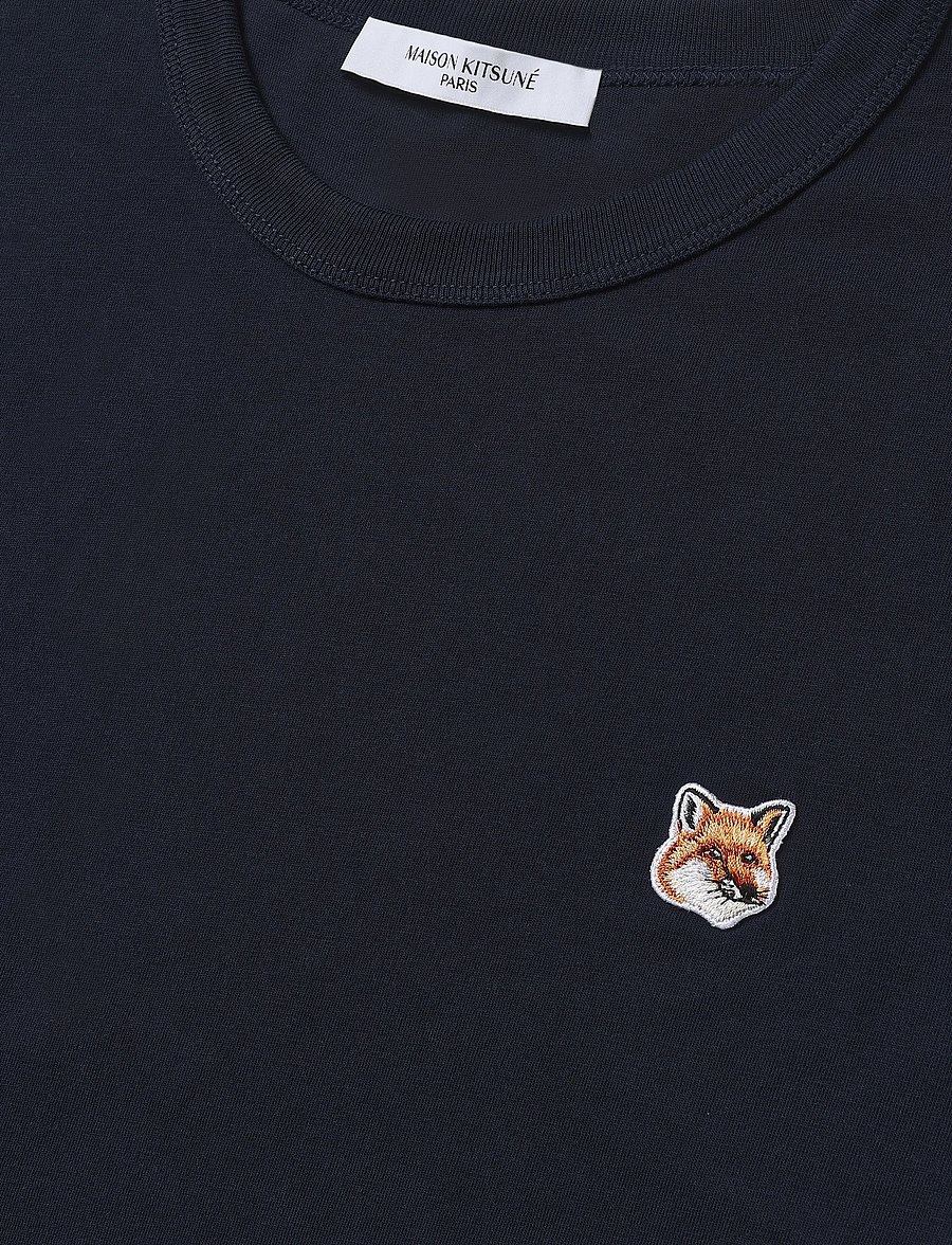 Maison Kitsune - FOX HEAD PATCH CLASSIC TEE-SHIRT - kortærmede t-shirts - navy - 5
