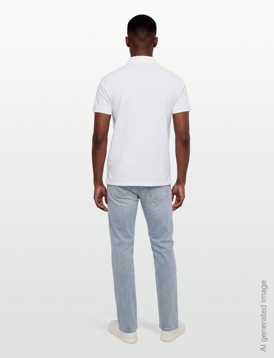 Maison Kitsune - TRICOLOR FOX PATCH CLASSIC POLO - stickade pikéer - white - 4