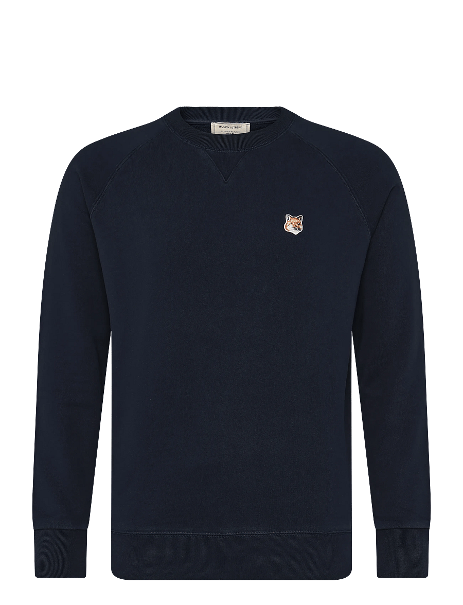 Maison Kitsune - FOX HEAD PATCH CLASSIC SWEATSHIRT - swetry - navy - 0