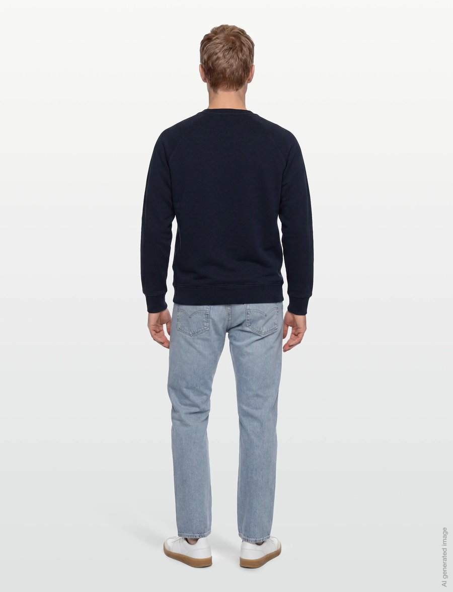 Maison Kitsune - FOX HEAD PATCH CLASSIC SWEATSHIRT - sweatshirts - navy - 4
