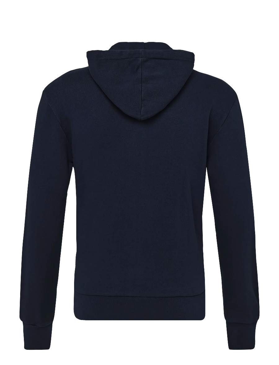 Maison Kitsune - TRICOLOR FOX PATCH ZIP HOODIE - hoodies - navy - 1