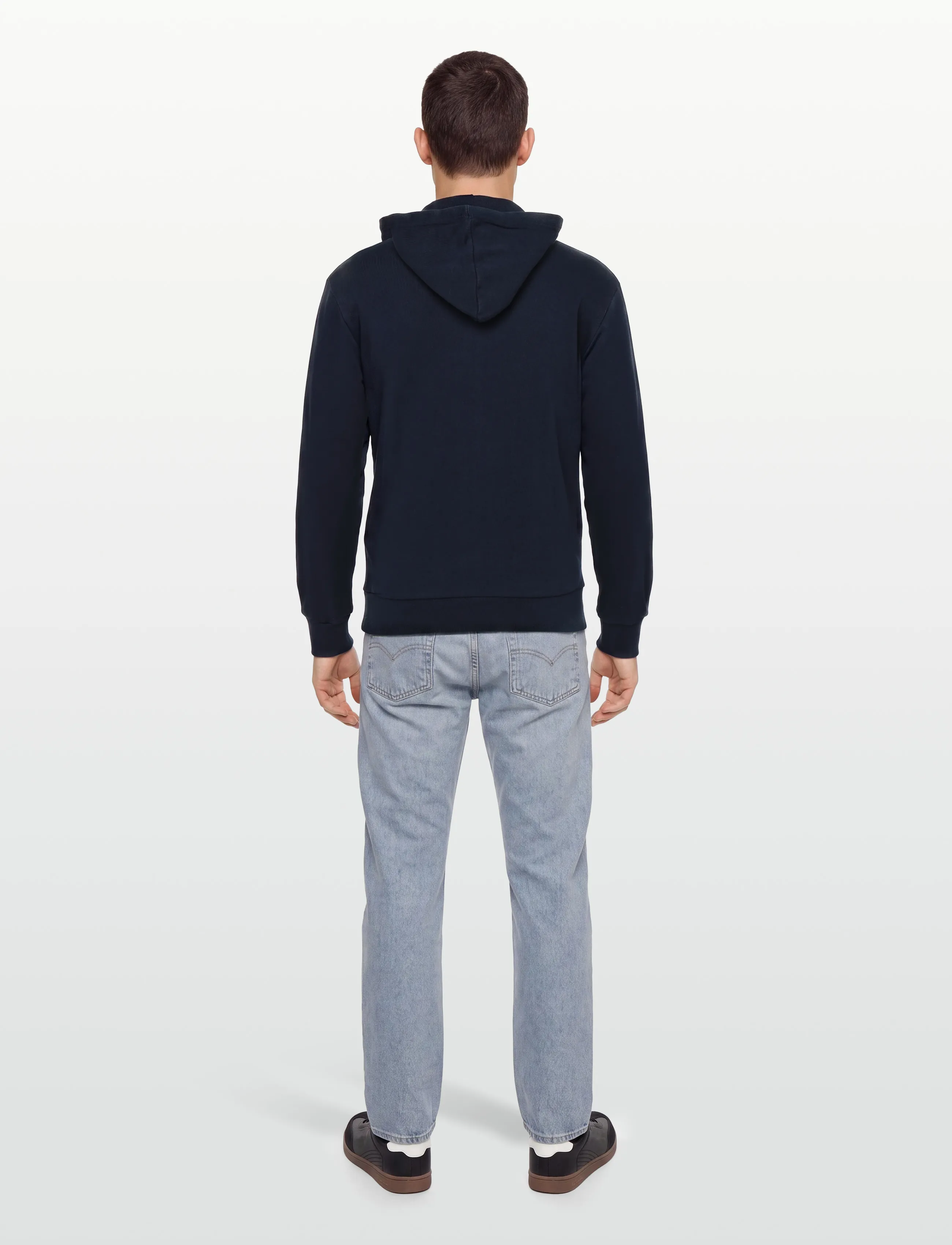Maison Kitsune - TRICOLOR FOX PATCH ZIP HOODIE - kapuzenpullover - navy - 4