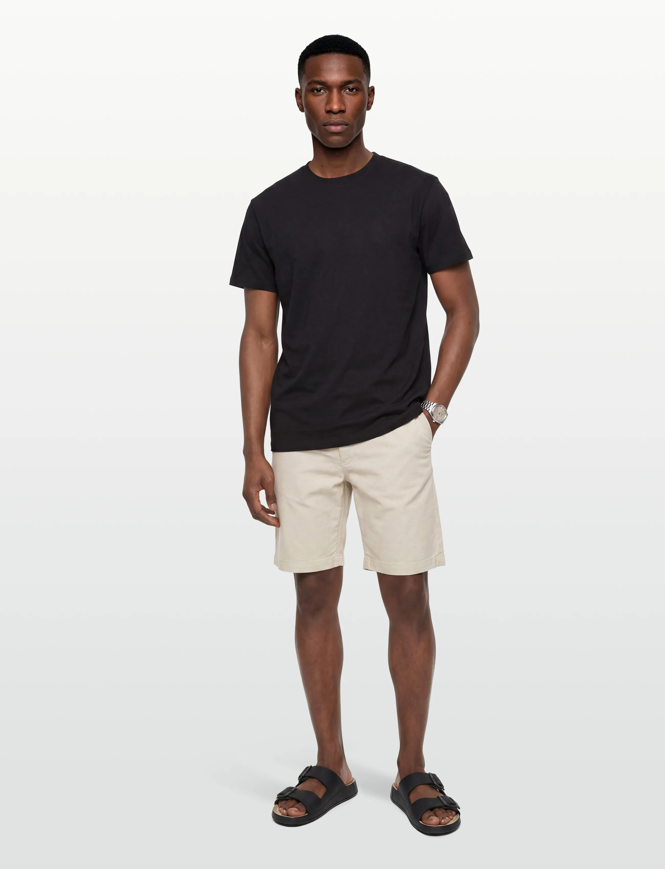 Maison Kitsune Chino Short Parfait, 29, Shorts, Beige - Casual Männerswear