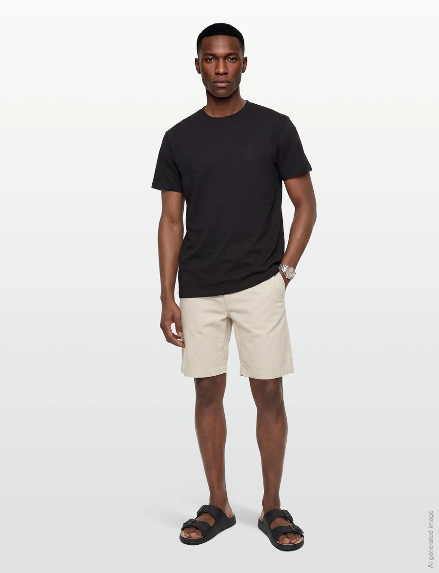 Maison Kitsune - CHINO SHORT PARFAIT - vabaaja lühikesed püksid - beige - 0