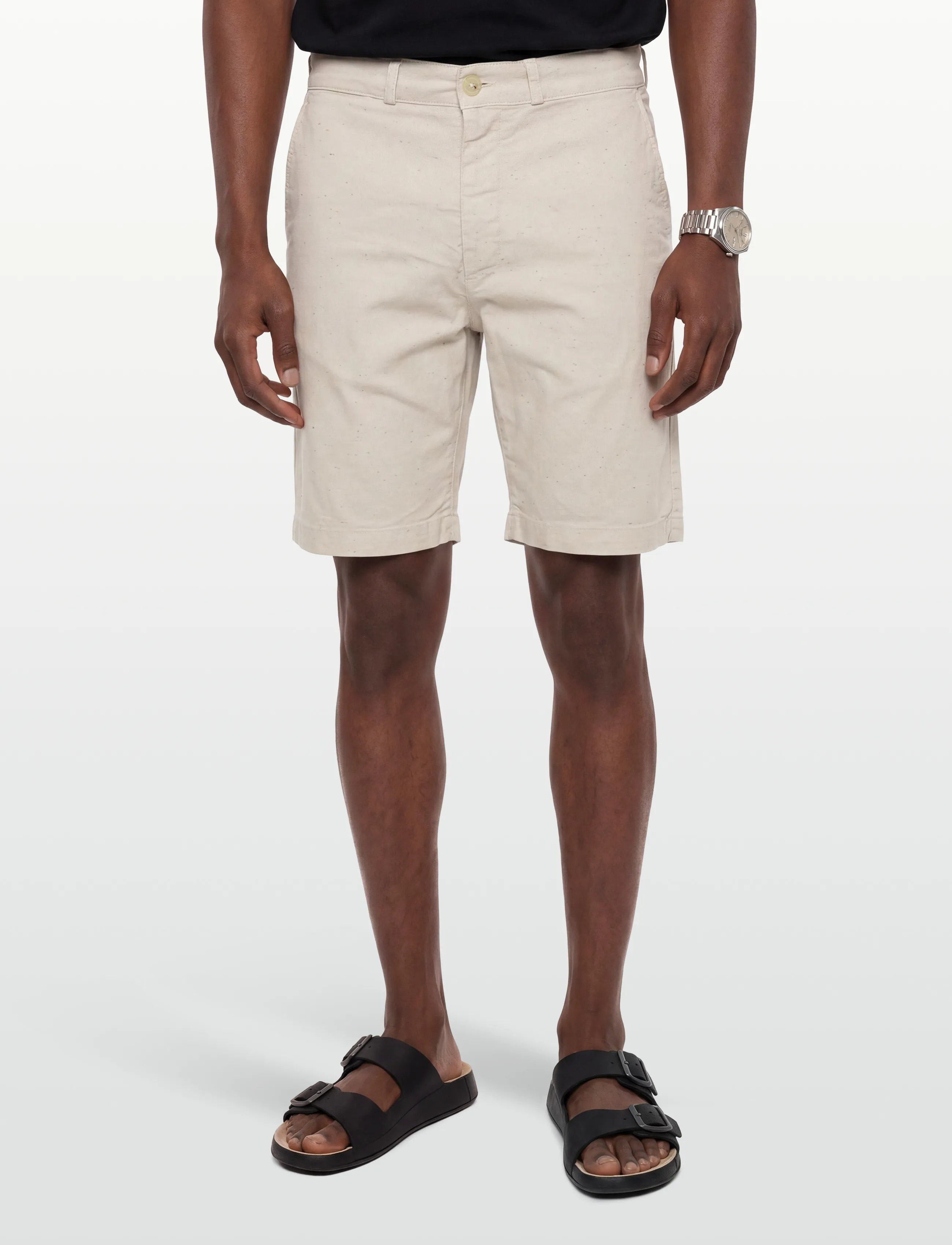 Maison Kitsune - CHINO SHORT PARFAIT - beige - 3