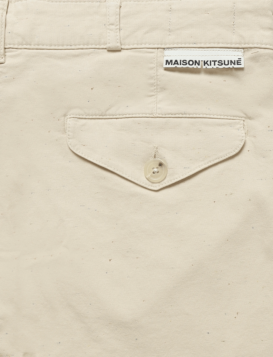 Maison Kitsune - CHINO SHORT PARFAIT - vabaaja lühikesed püksid - beige - 5