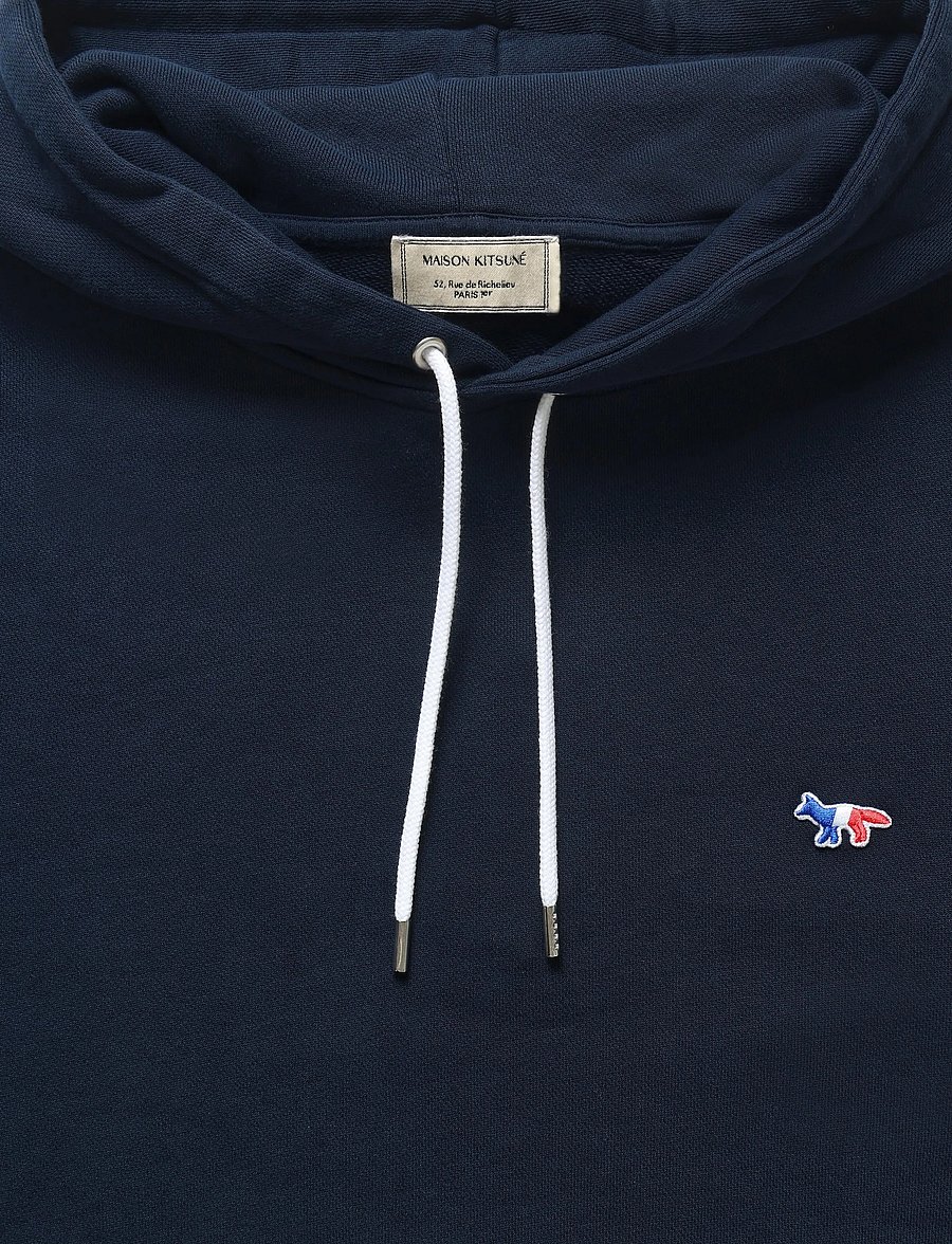 Maison Kitsune - TRICOLOR FOX PATCH CLASSIC HOODIE - hoodies - navy - 5