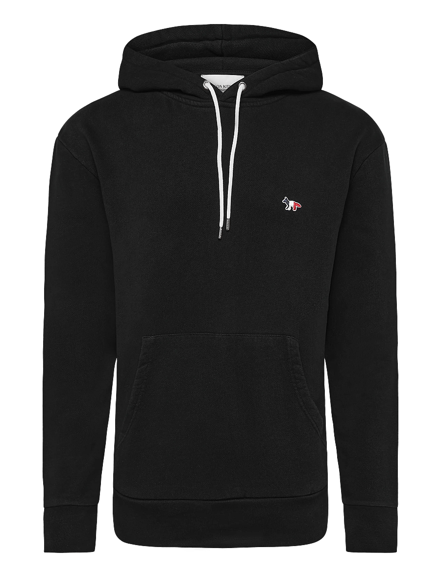 Maison Kitsune - TRICOLOR FOX PATCH CLASSIC HOODIE - hættetrøjer - black - 1