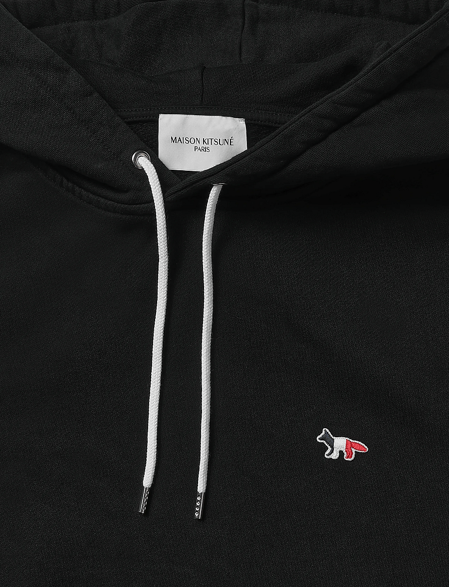 Maison Kitsune - TRICOLOR FOX PATCH CLASSIC HOODIE - hættetrøjer - black - 5