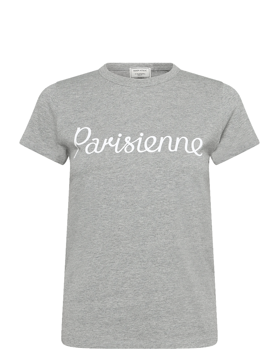Maison Kitsune - PARISIENNE CLASSIC TEE-SHIRT - t-särgid - grey melange - 0