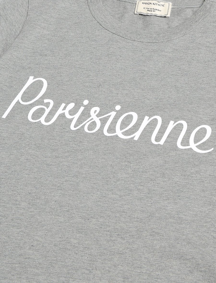Maison Kitsune - PARISIENNE CLASSIC TEE-SHIRT - t-särgid - grey melange - 2