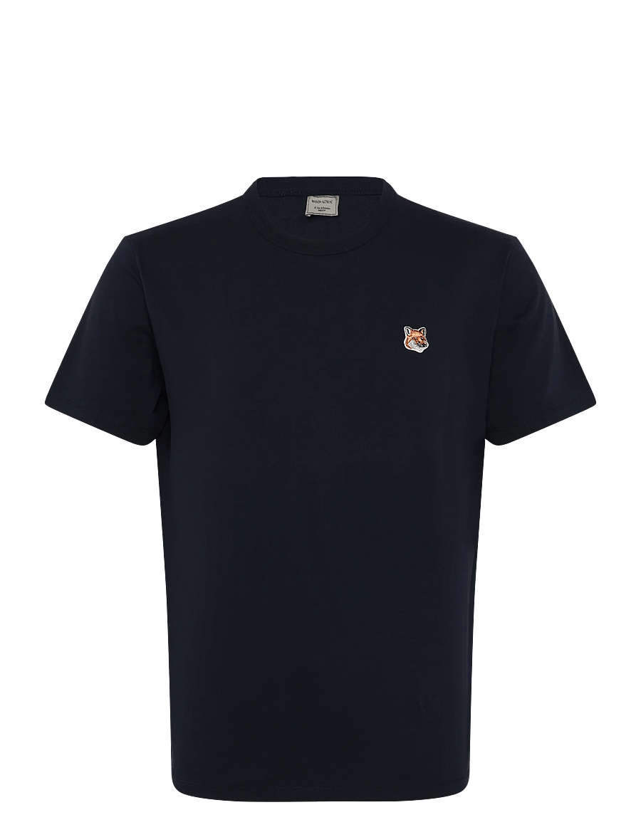 Maison Kitsune - FOX HEAD PATCH CLASSIC TEE-SHIRT - t-shirts - navy - 0