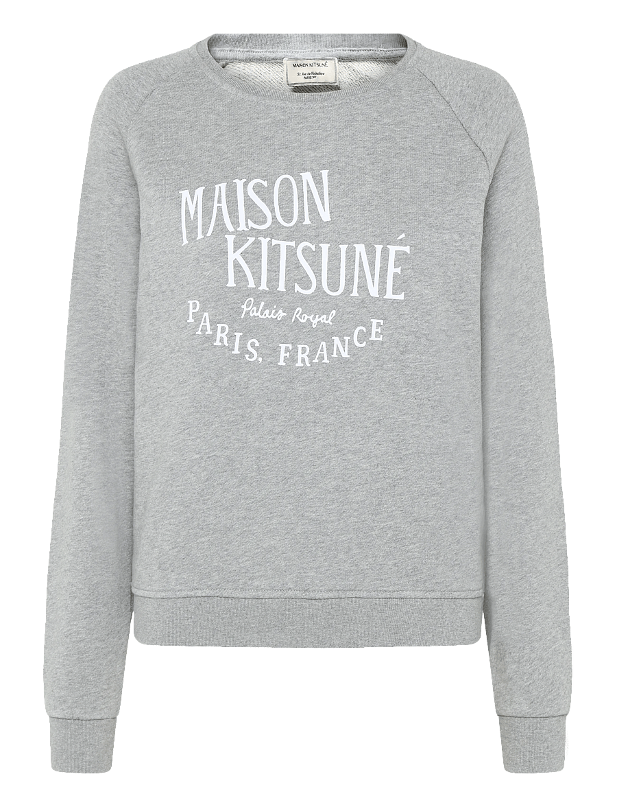 Maison Kitsune - PALAIS ROYAL VINTAGE SWEATSHIRT - sweatshirts - grey melange - 1