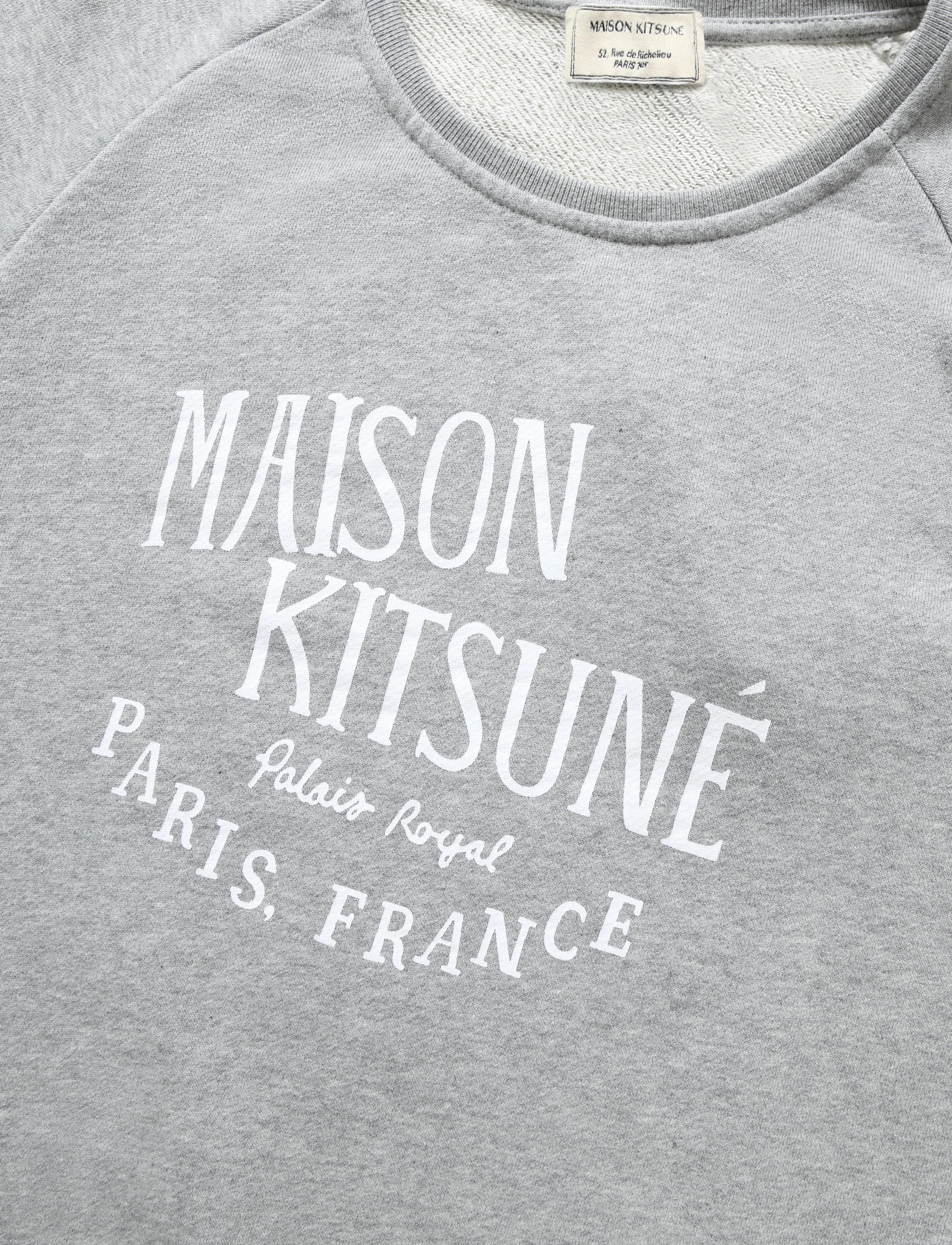 Maison Kitsune - PALAIS ROYAL VINTAGE SWEATSHIRT - sweatshirts - grey melange - 5