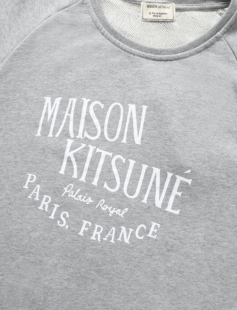 Maison Kitsune - PALAIS ROYAL VINTAGE SWEATSHIRT - sweatshirts - grey melange - 5