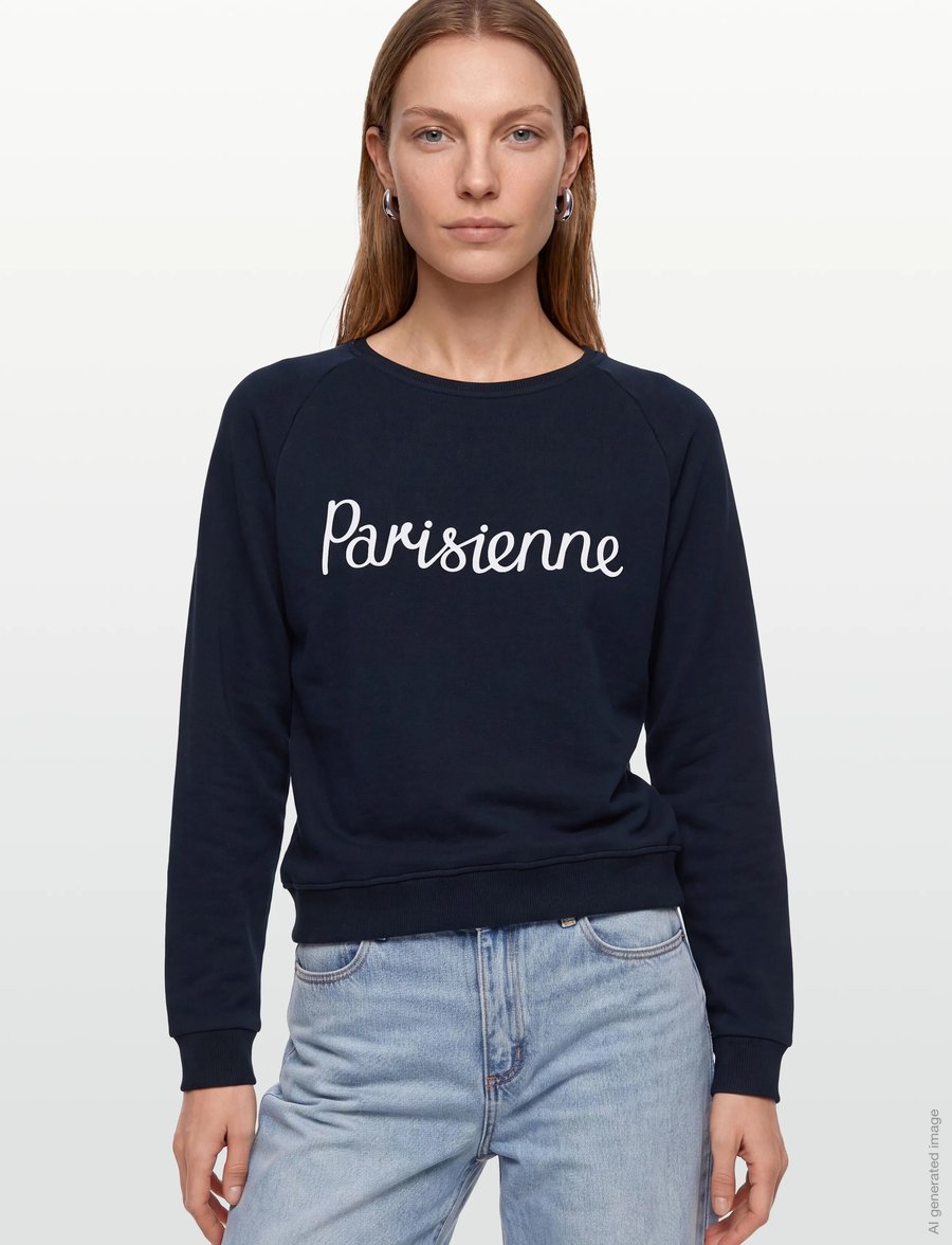Maison Kitsune - PARISIENNE VINTAGE SWEATSHIRT - igapäevane stiil - navy - 3