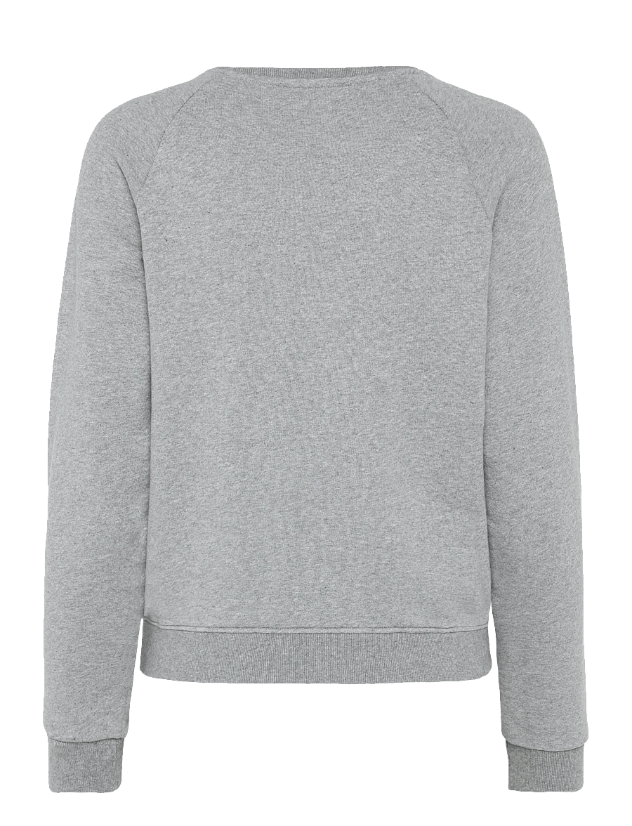 Maison Kitsune - SWEATSHIRT TRICOLOR FOX PATCH - sweatshirts - grey melange - 2
