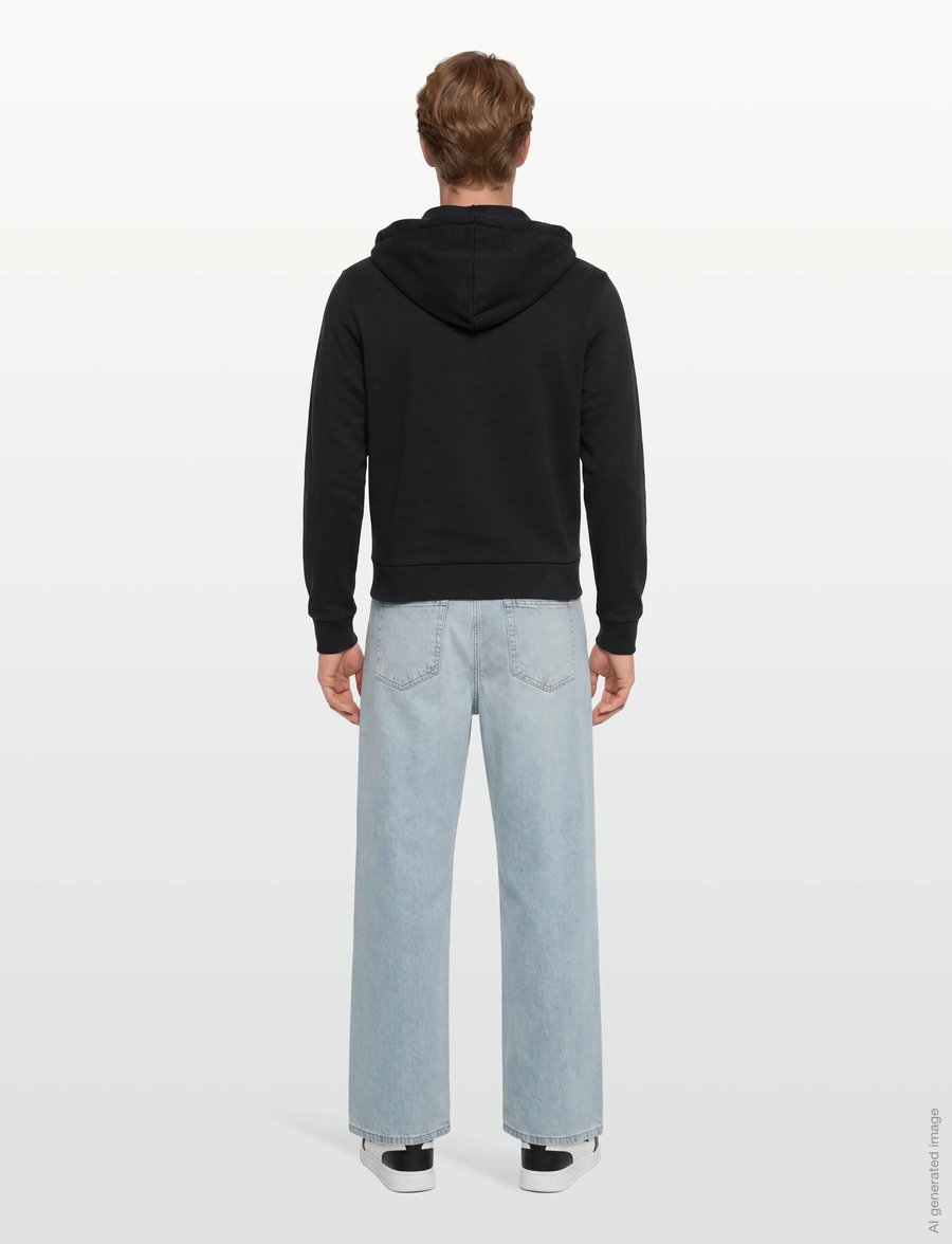 Maison Kitsune - TRICOLOR FOX PATCH ZIP HOODIE - hoodies - black - 4