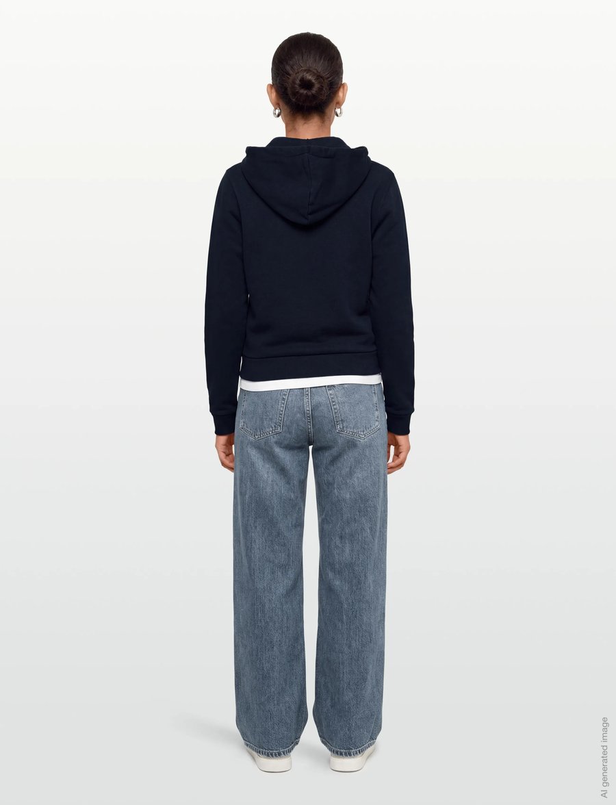 Maison Kitsune - TRICOLOR FOX PATCH ZIP HOODIE - hoodies - navy - 4