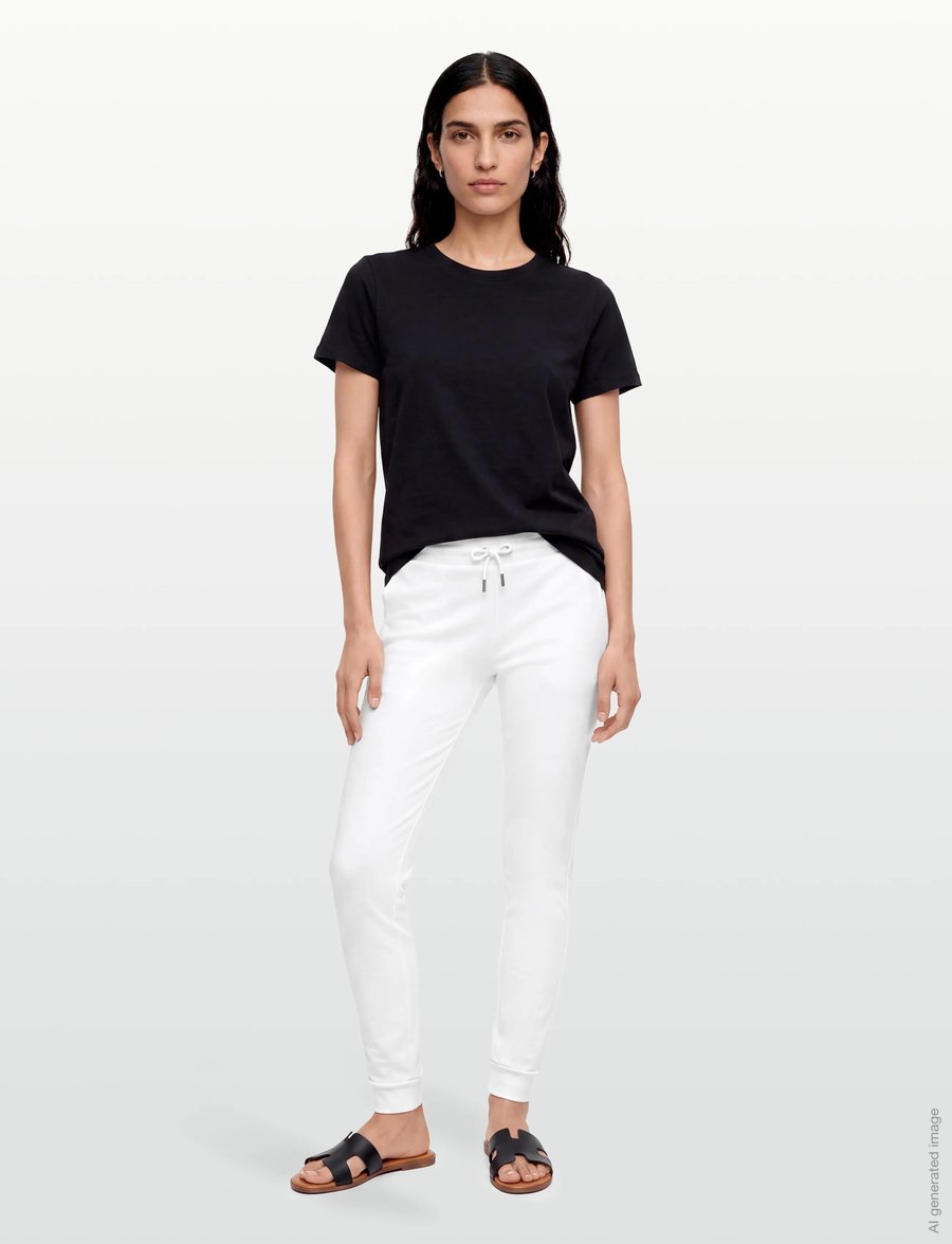 Maison Kitsune - TRICOLOR FOX PATCH CLASSIC JOG PANT - dressipüksid - white - 0
